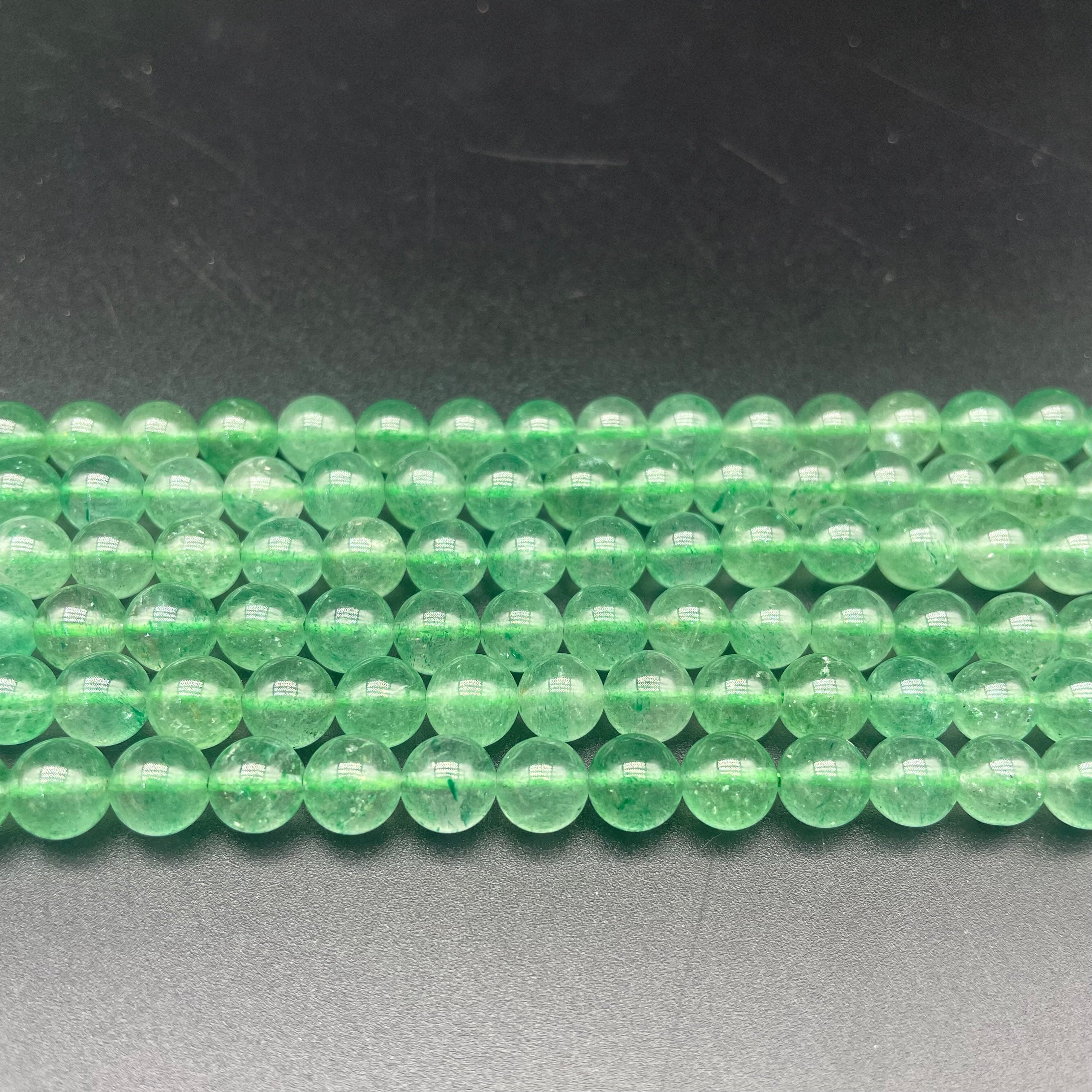 Green Strawberry Quartz Beads Strands