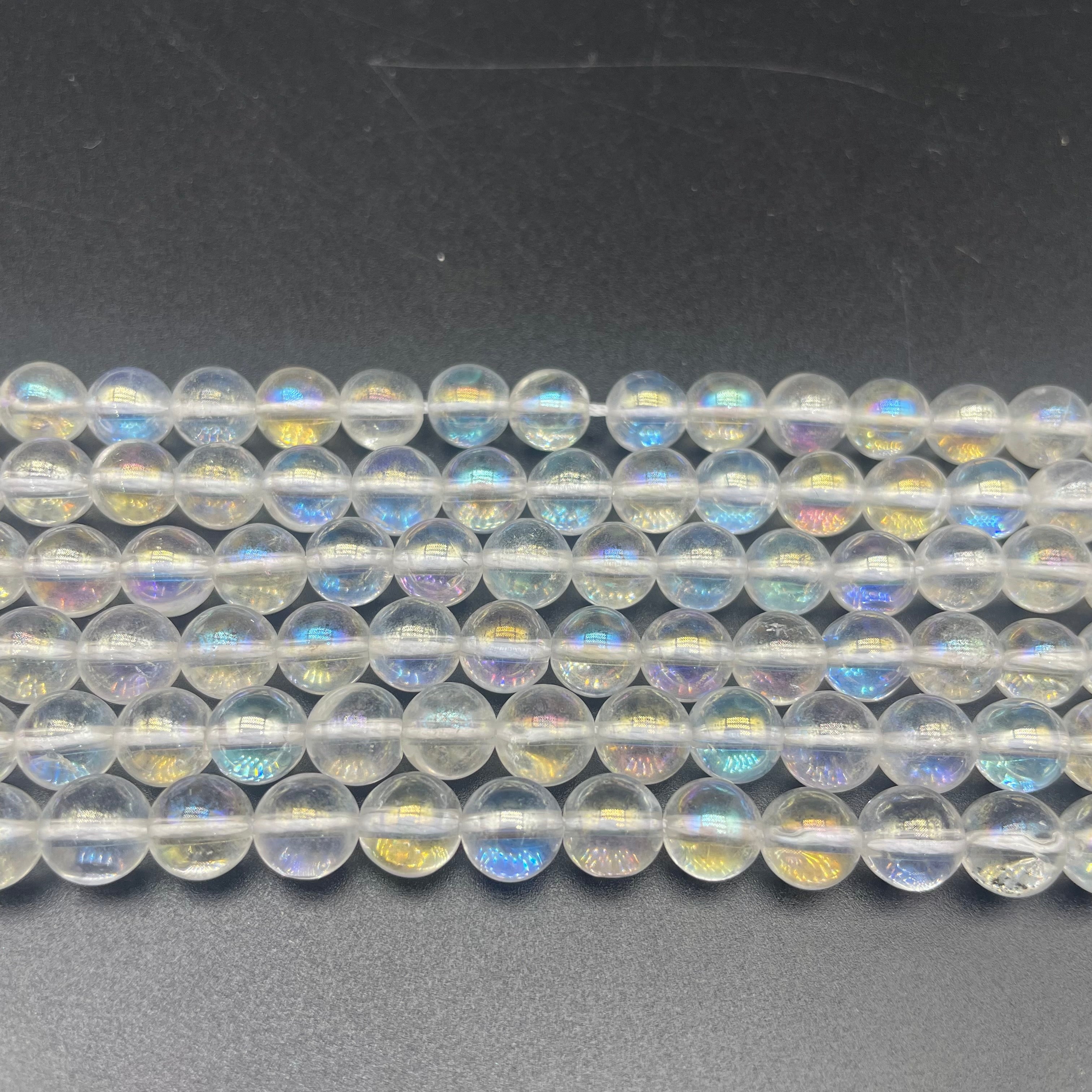 Aura Clear Quartz Beads Strands