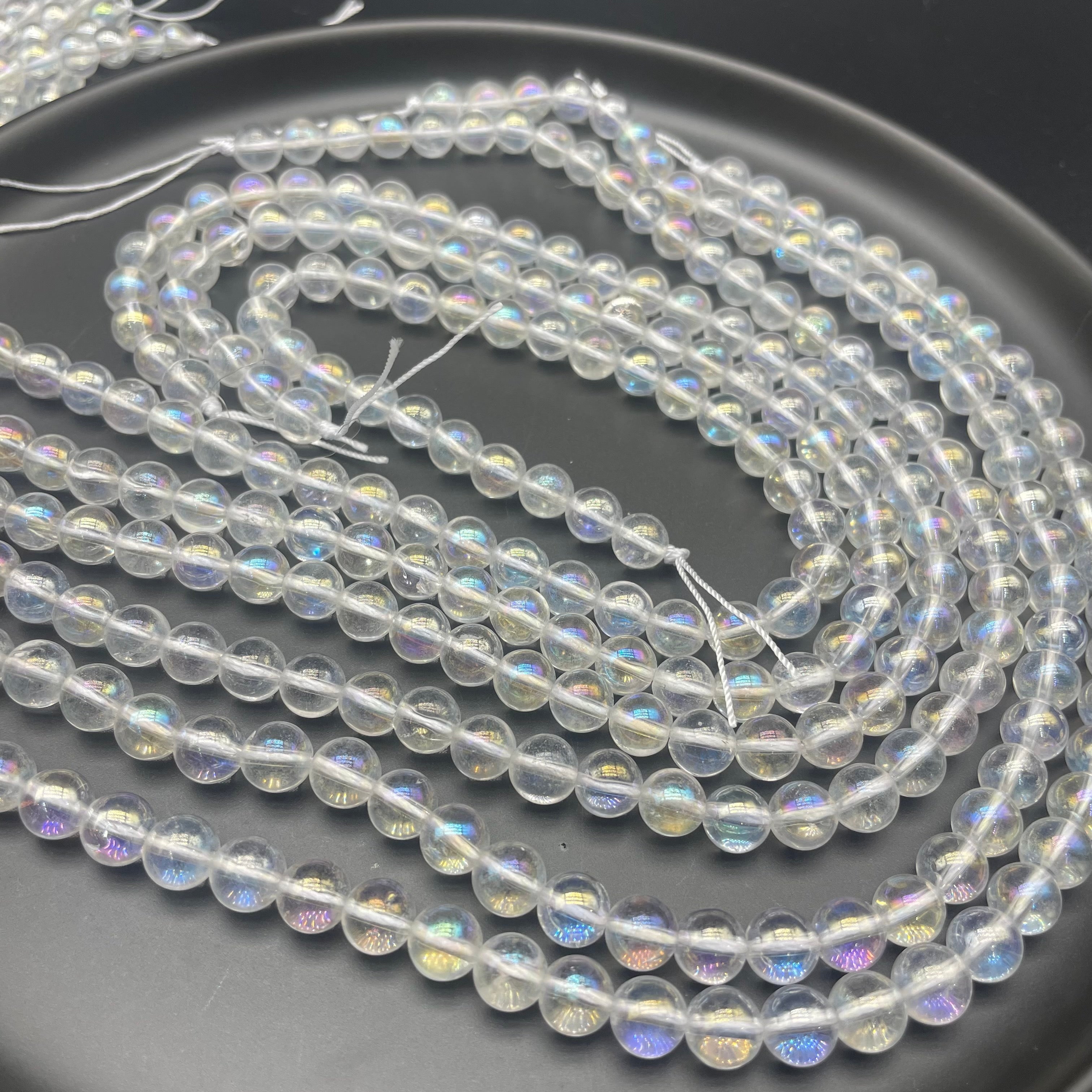 Aura Clear Quartz Beads Strands