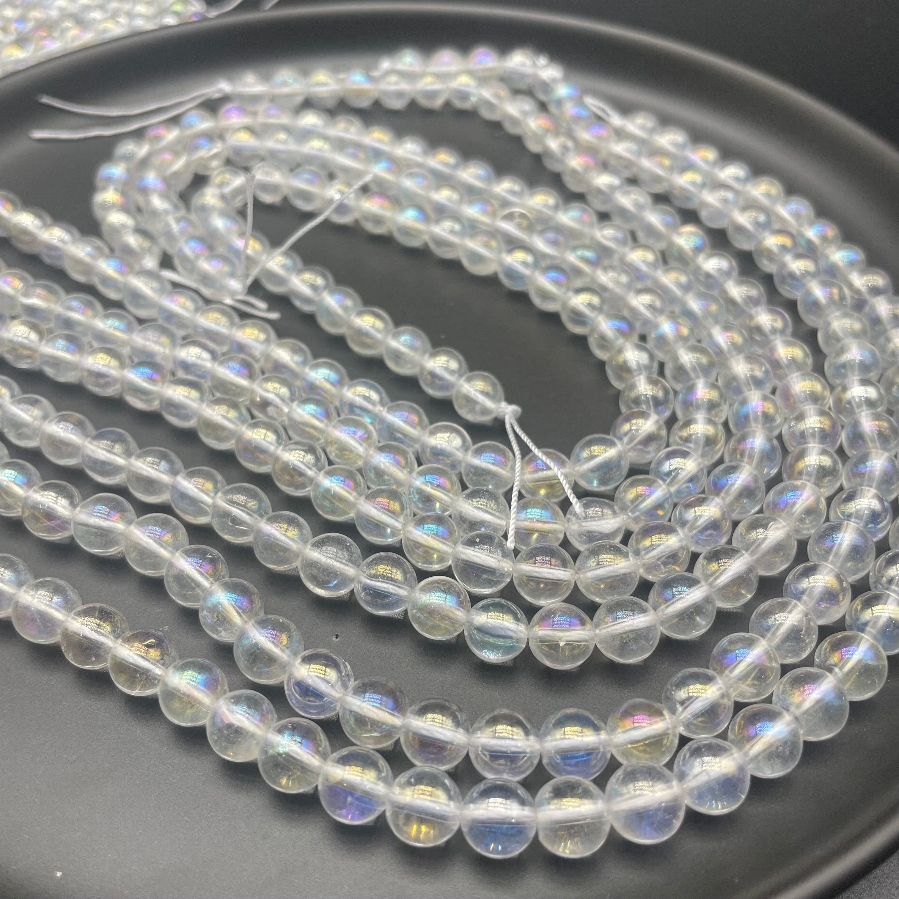 Aura Clear Quartz Beads Strands