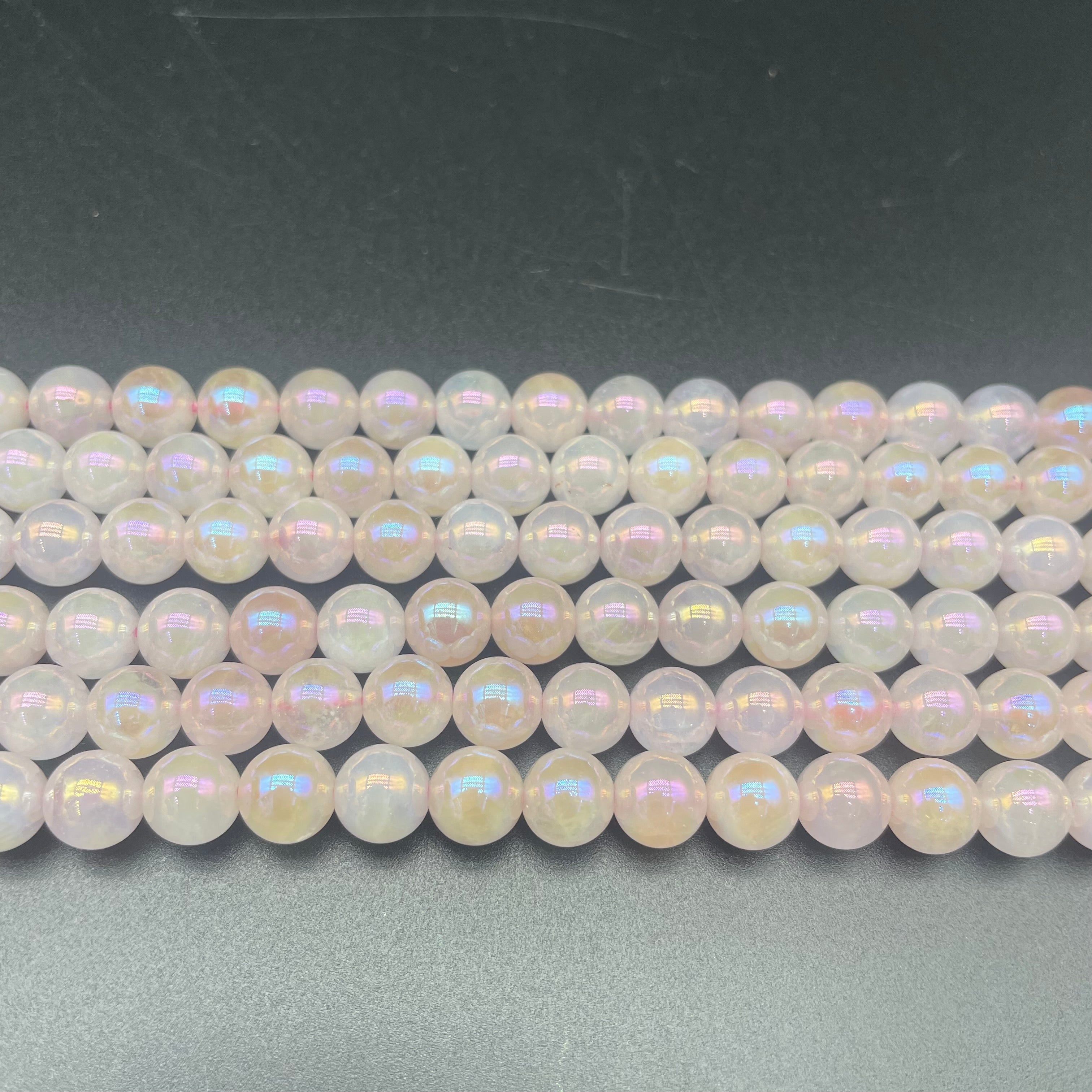 Aura Rose Quartz Beads Strands