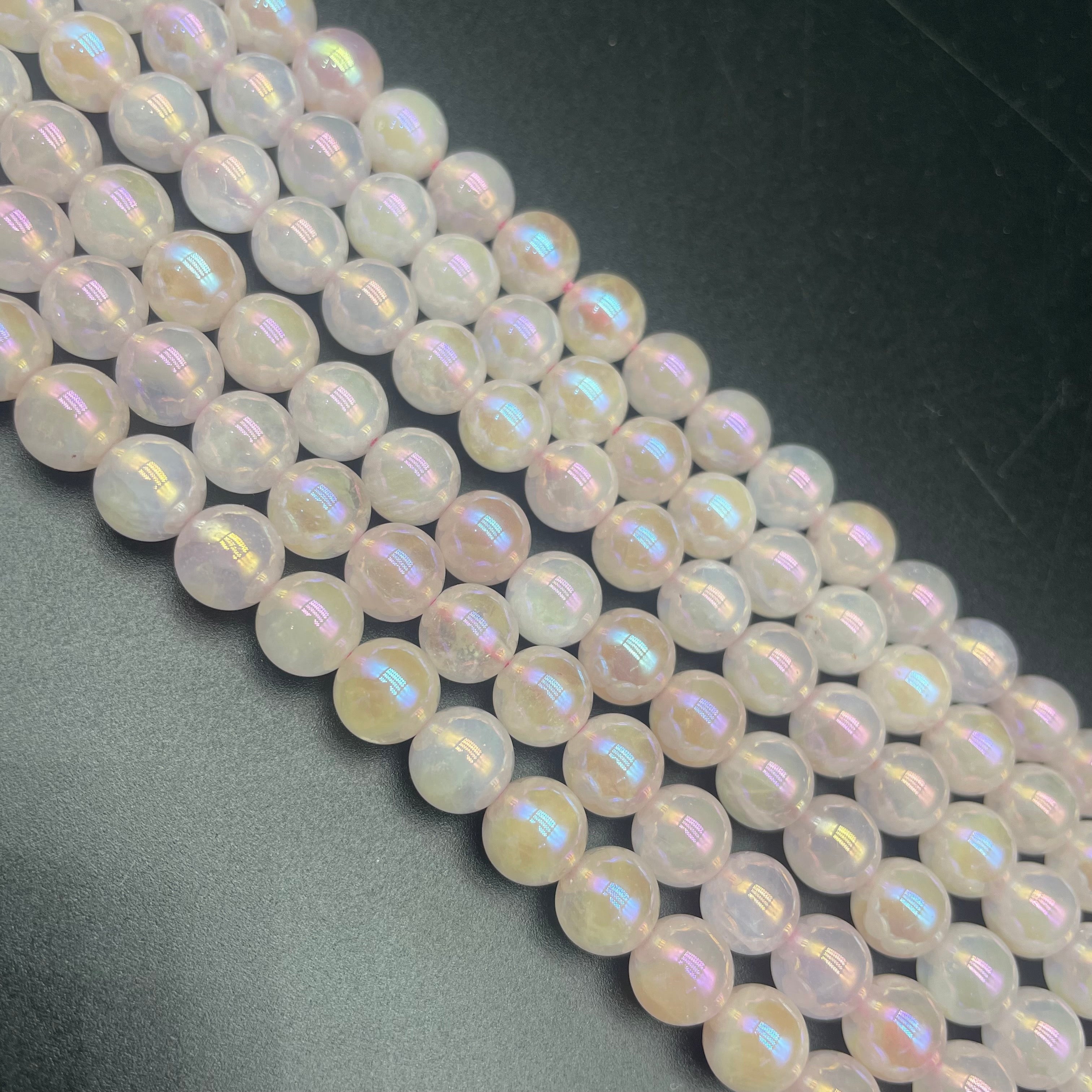 Aura Rose Quartz Beads Strands