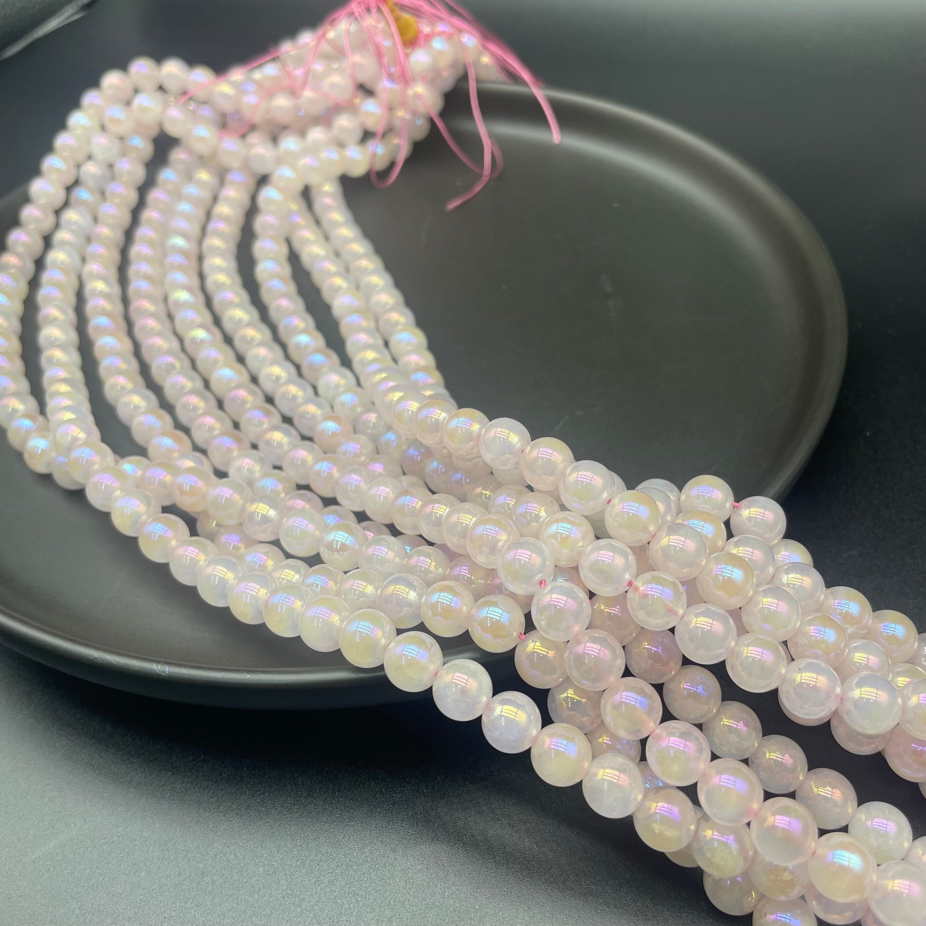 Aura Rose Quartz Beads Strands