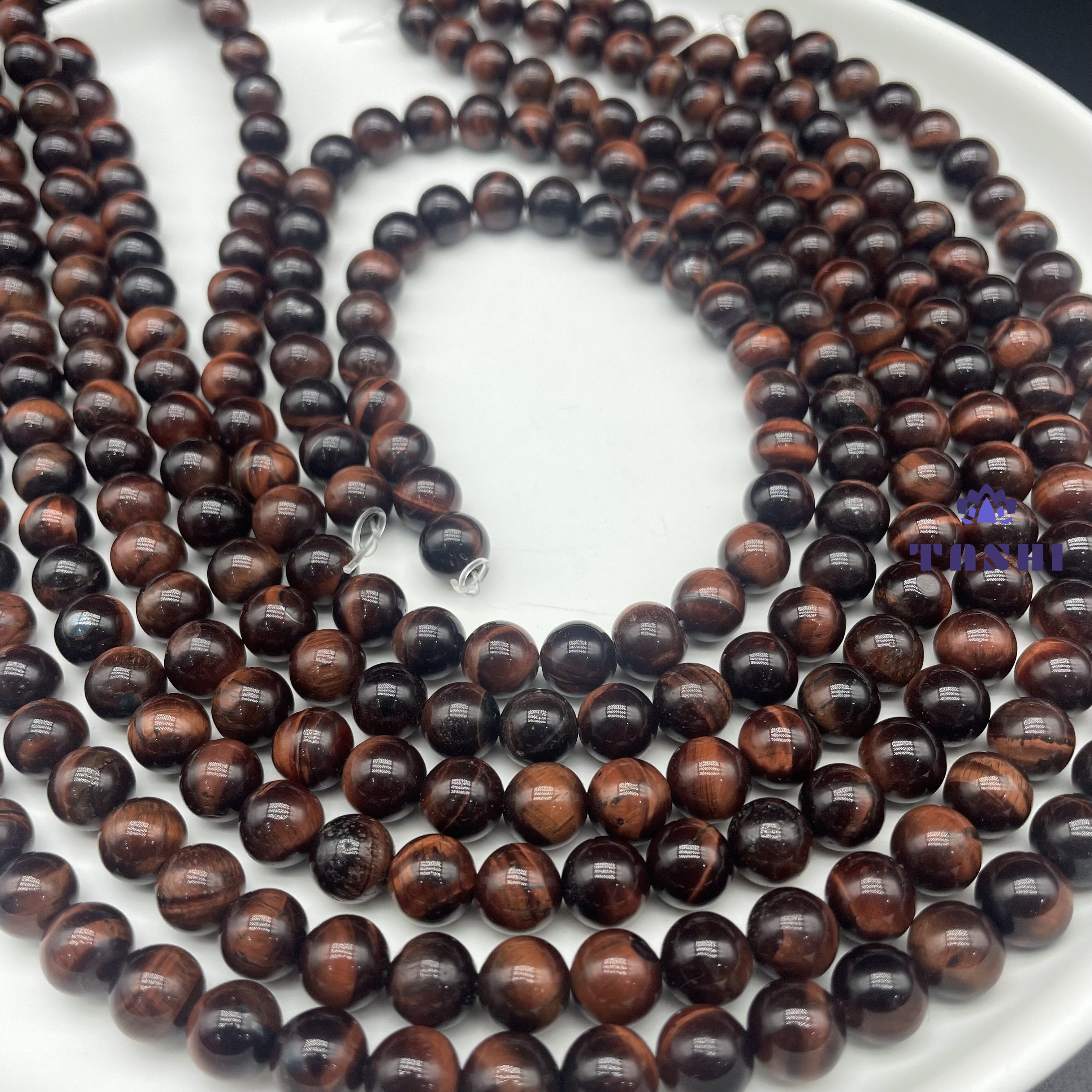 Red Tiger Eye Beads Strands
