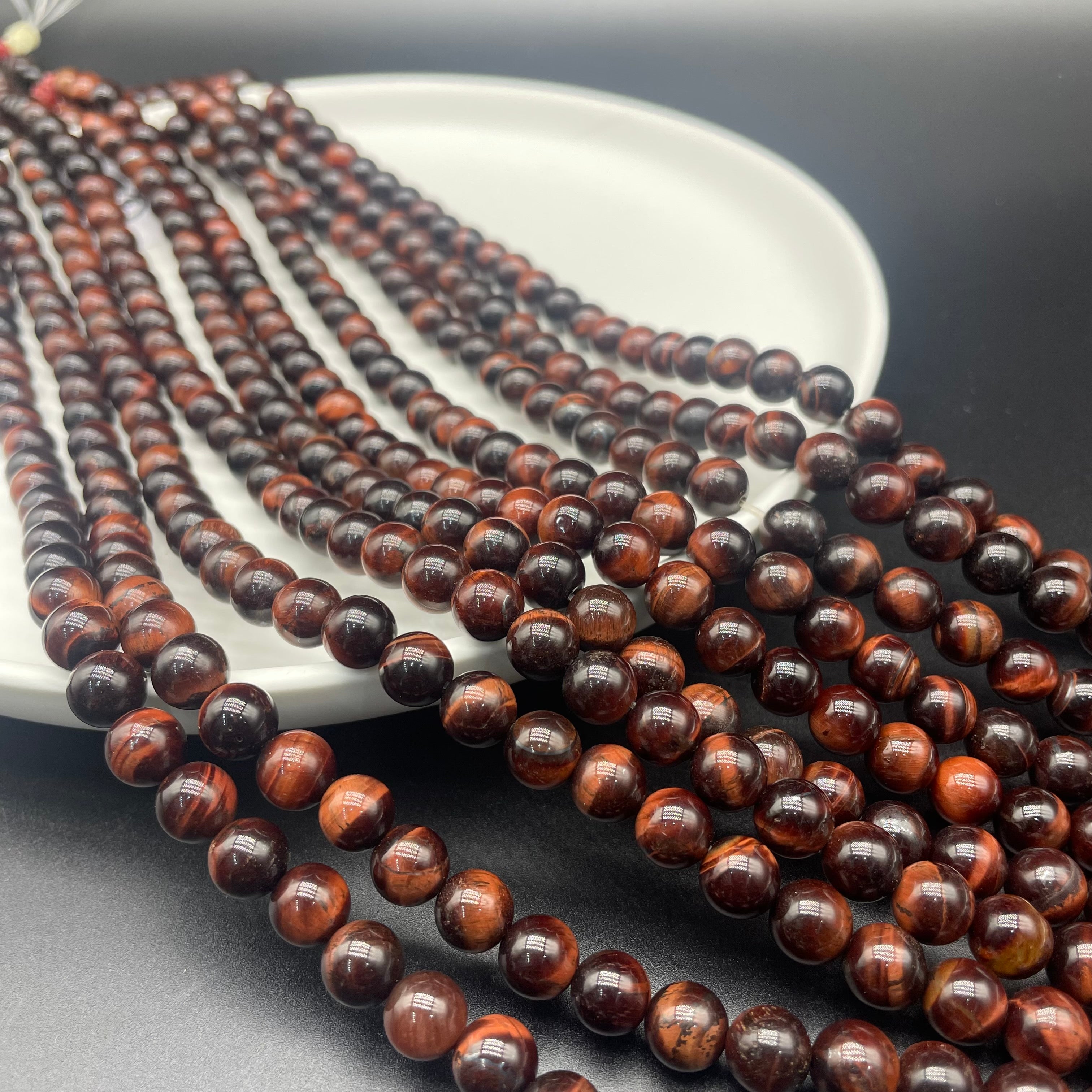 Red Tiger Eye Beads Strands