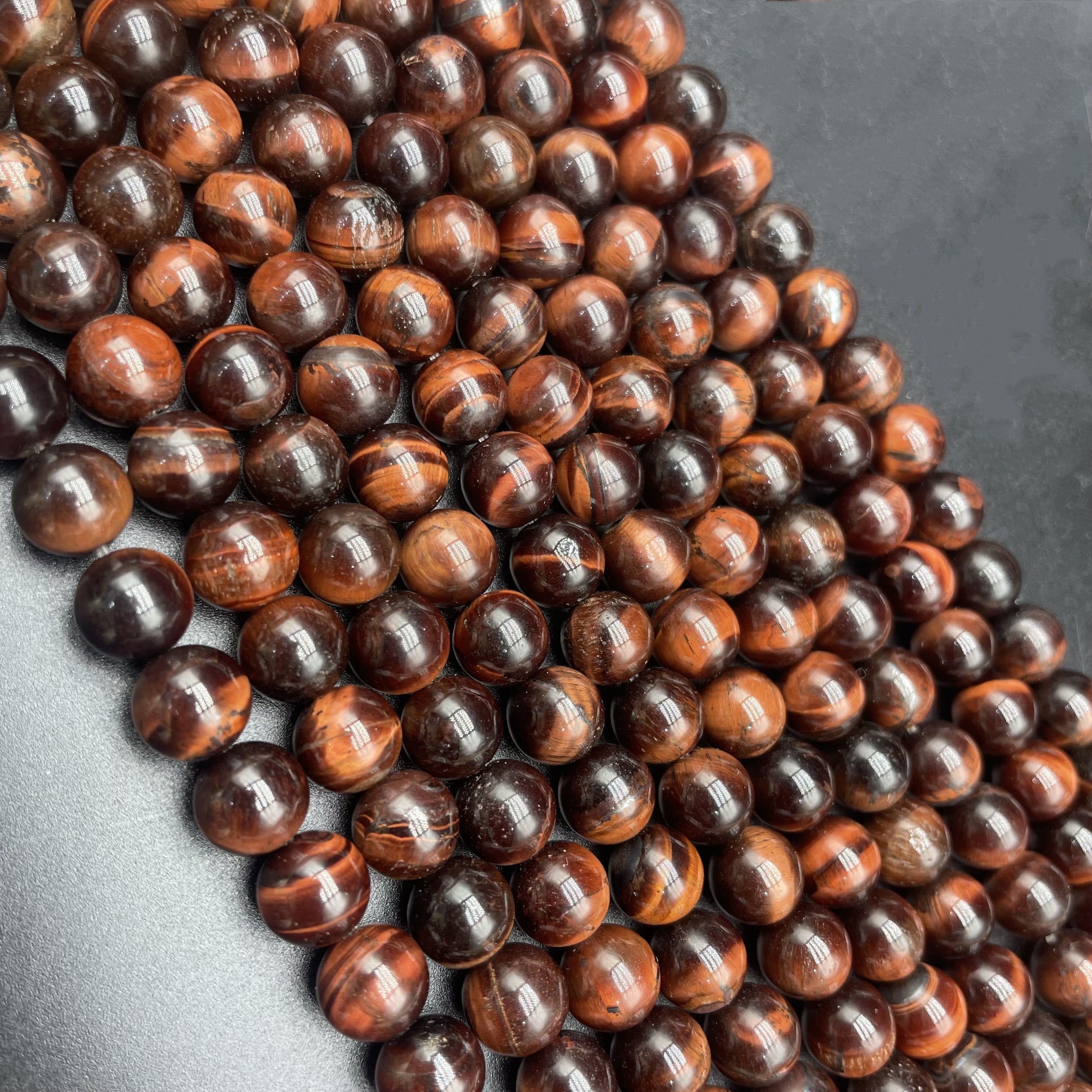 Red Tiger Eye Beads Strands