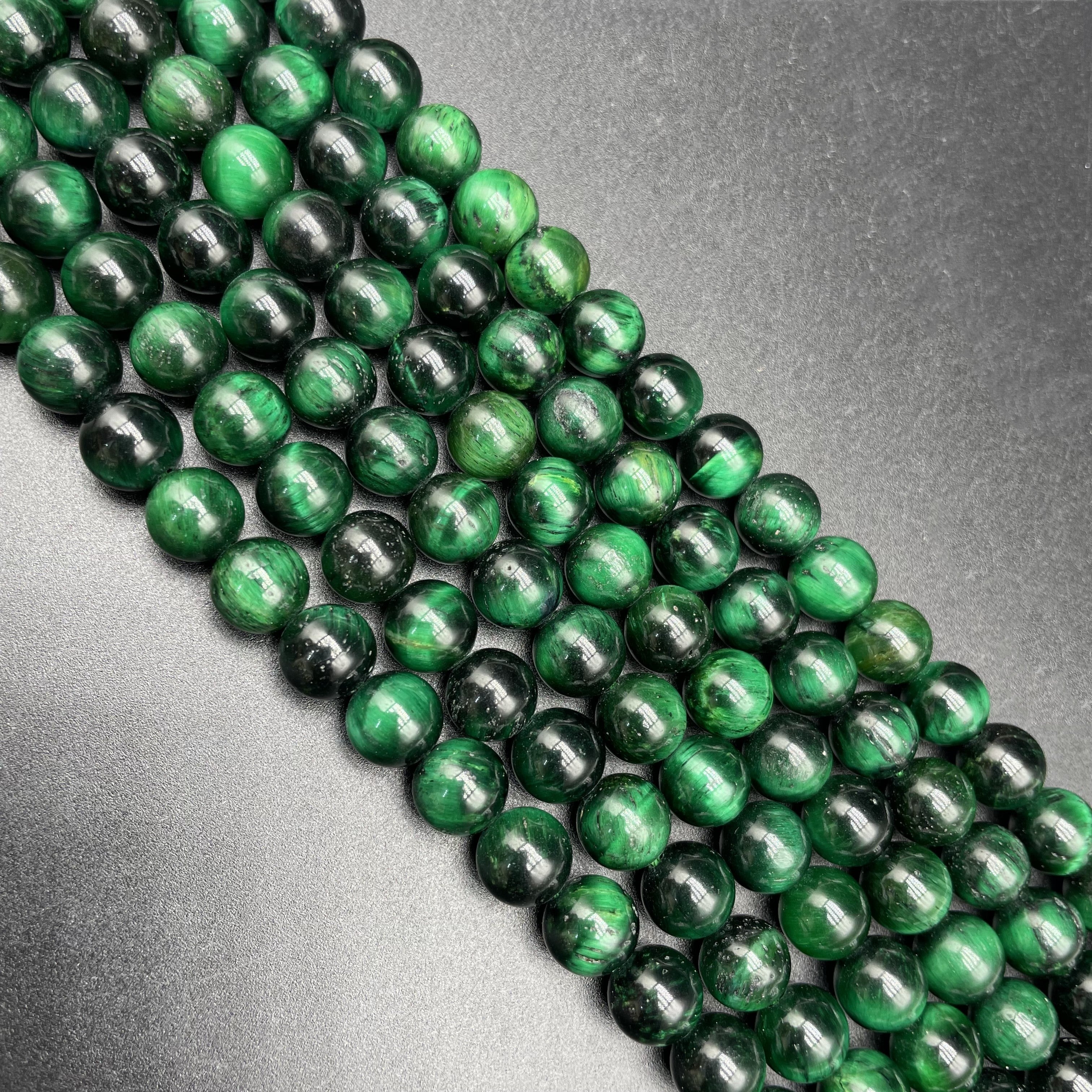 Green Tiger Eye Beads Strands