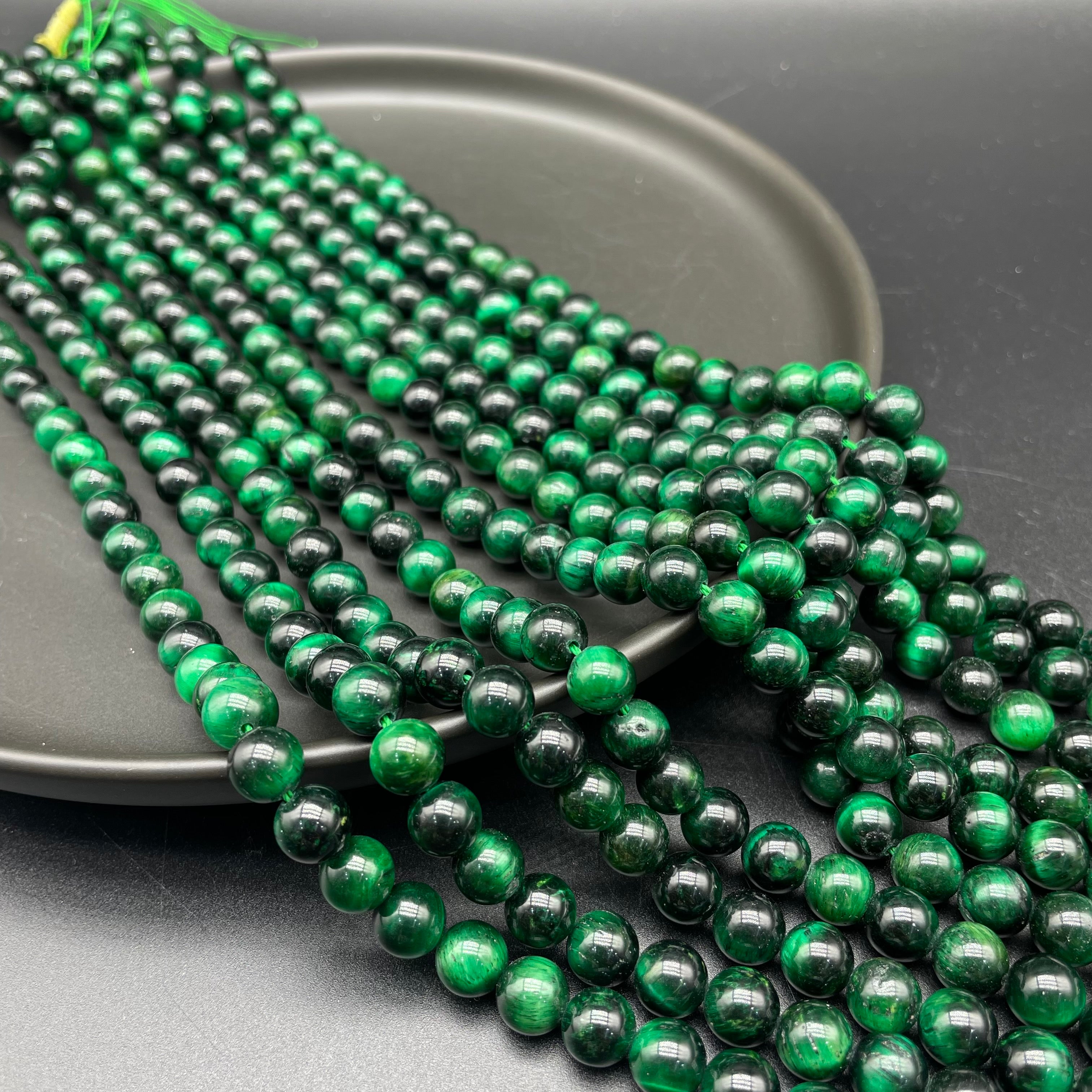 Green Tiger Eye Beads Strands