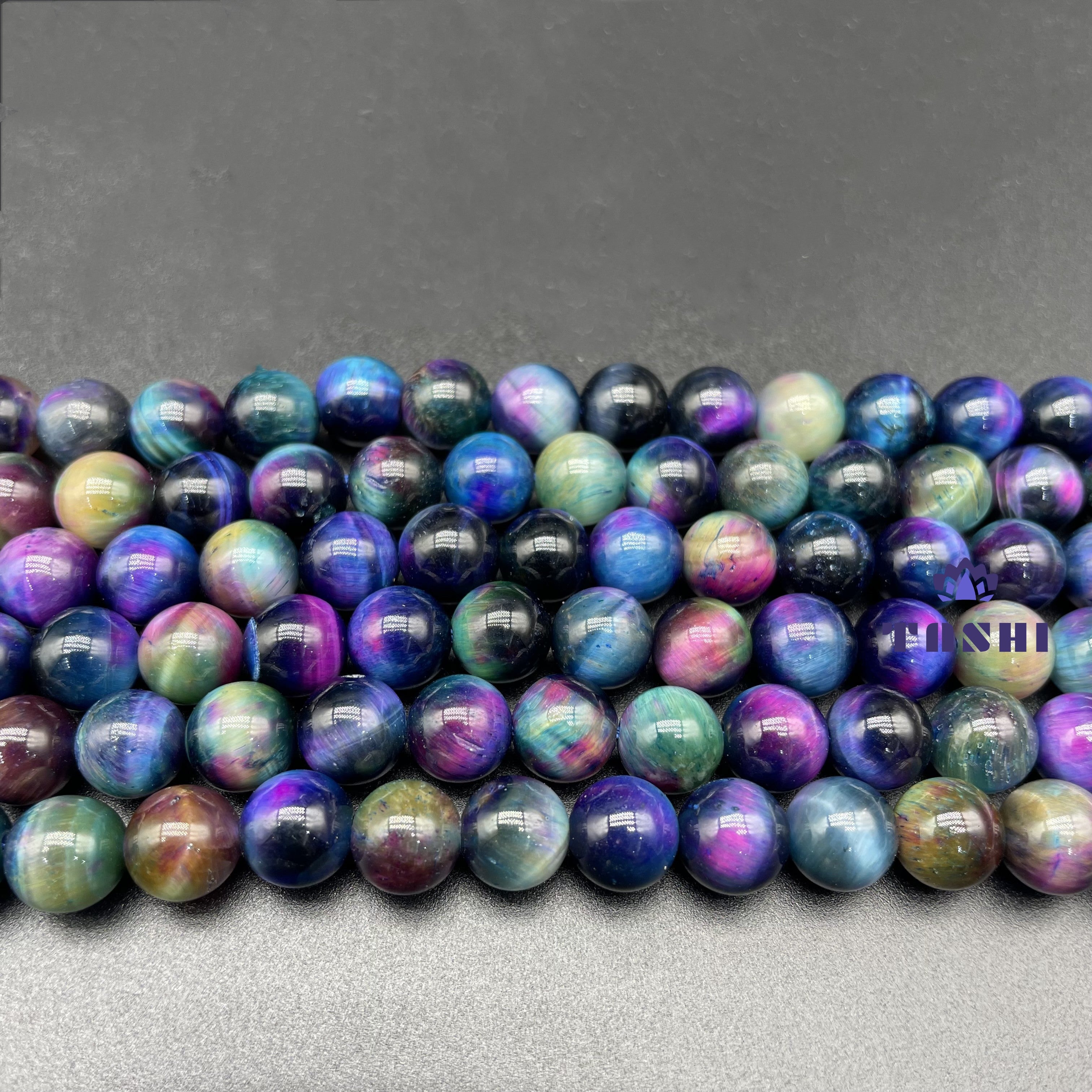 Blue Galaxy Tiger Eye Beads Strands