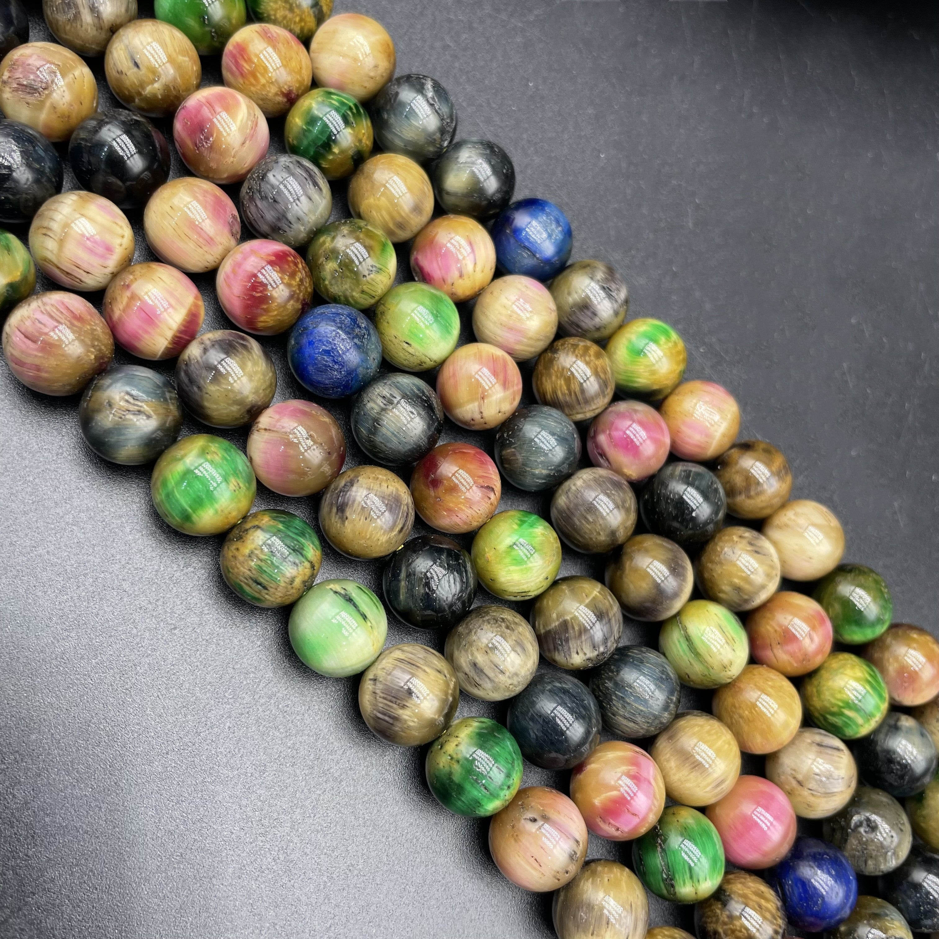 Tourmaline Tiger Eye Beads Strands