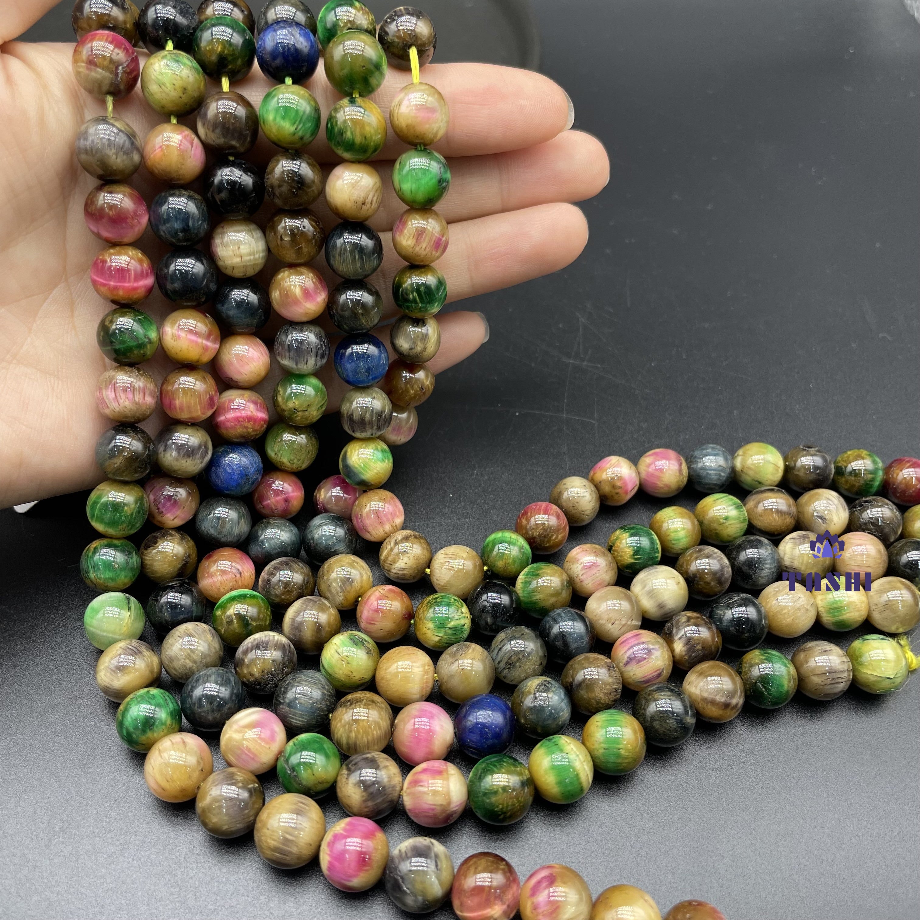 Tourmaline Tiger Eye Beads Strands