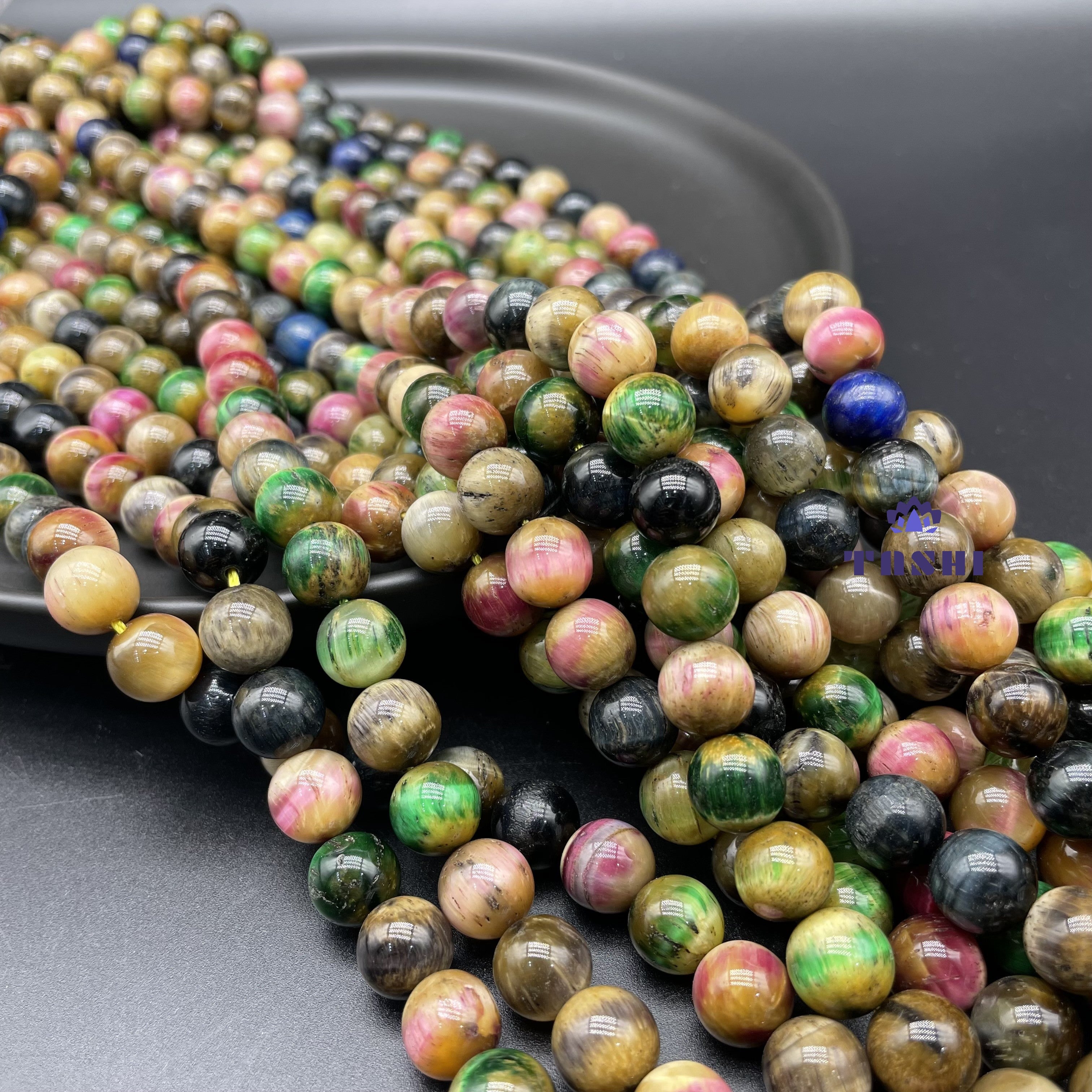 Tourmaline Tiger Eye Beads Strands