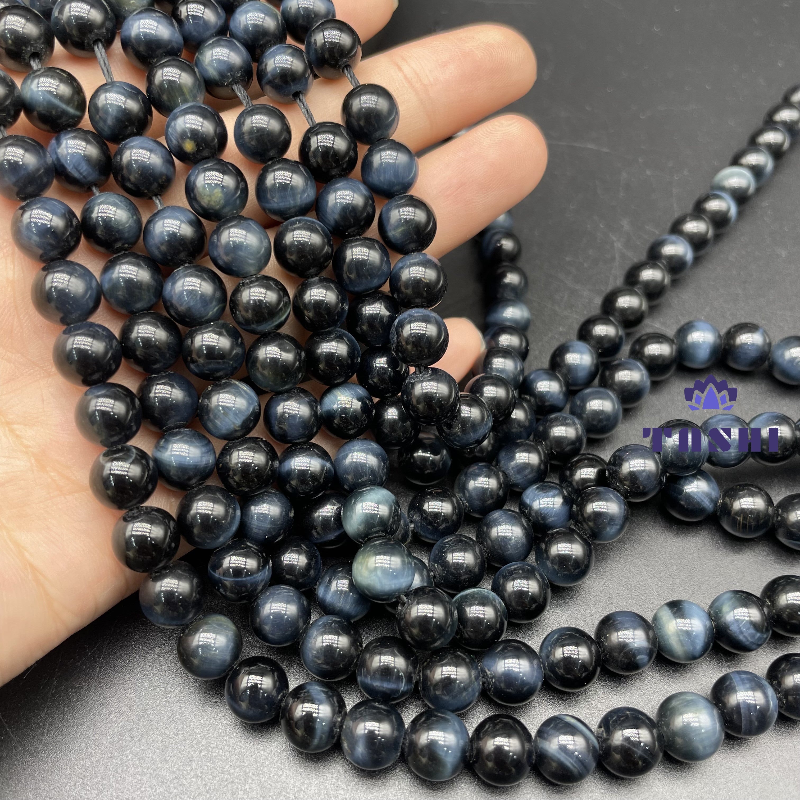 Blue Tiger Eye Beads Strands