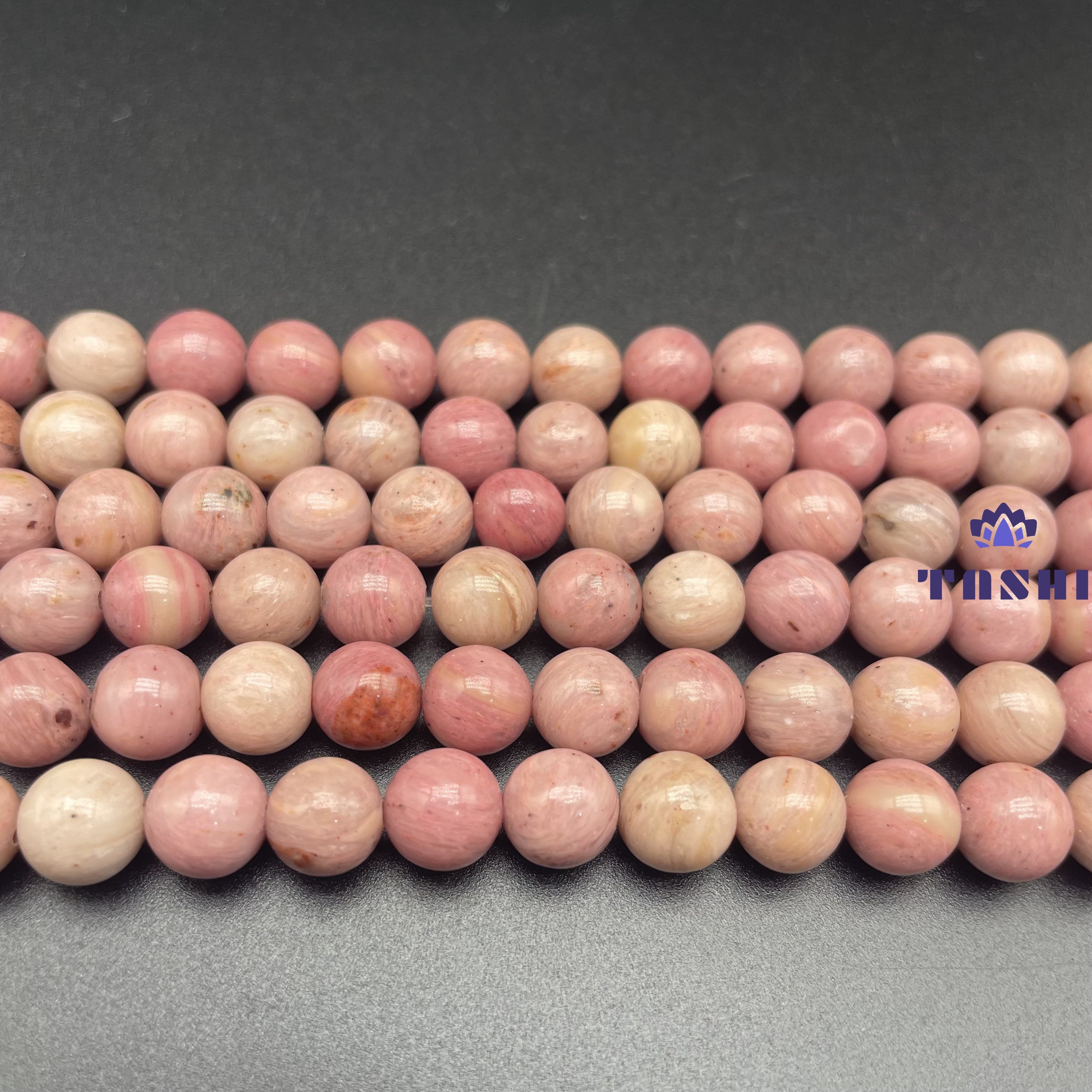 Rose Wood Beads Strands