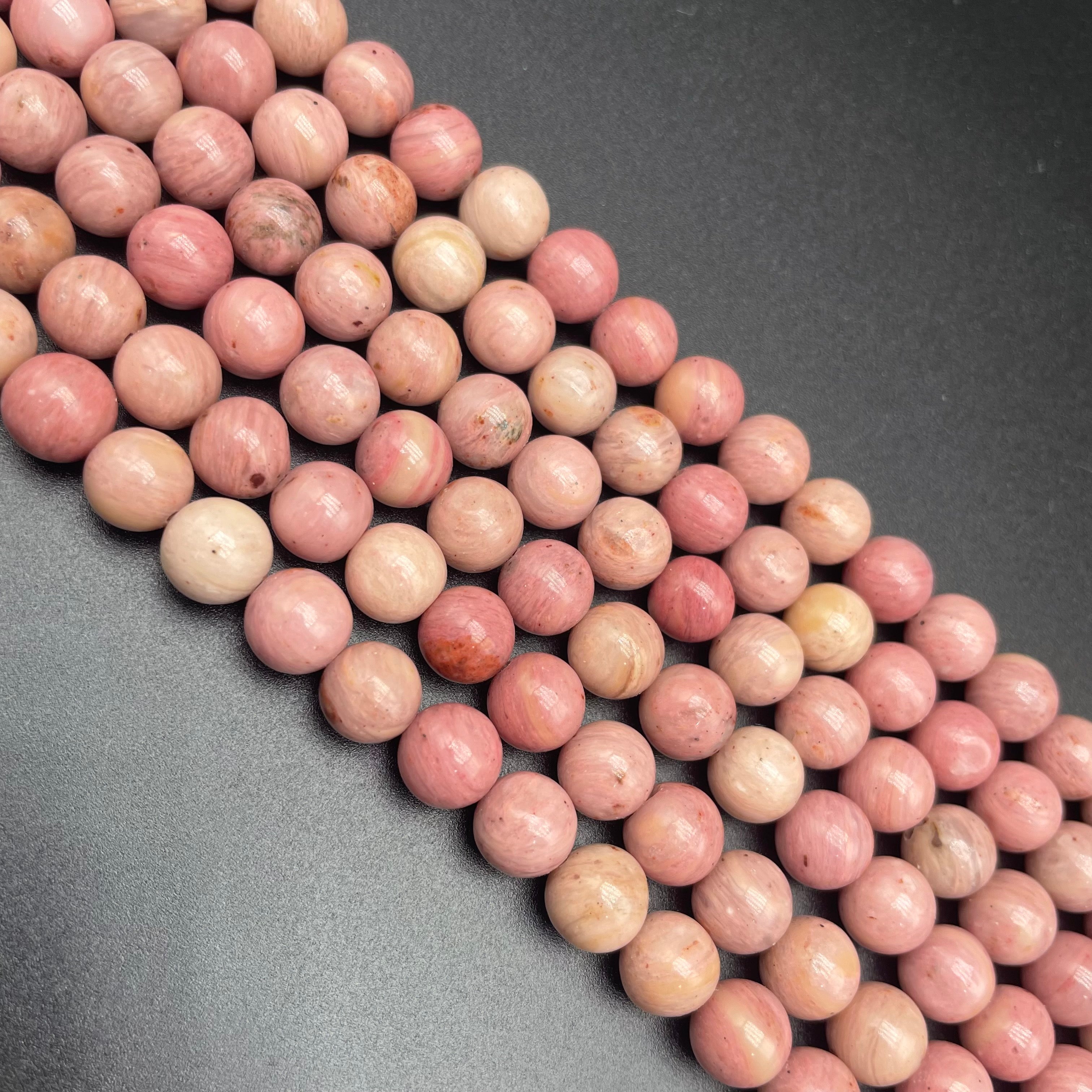 Rose Wood Beads Strands