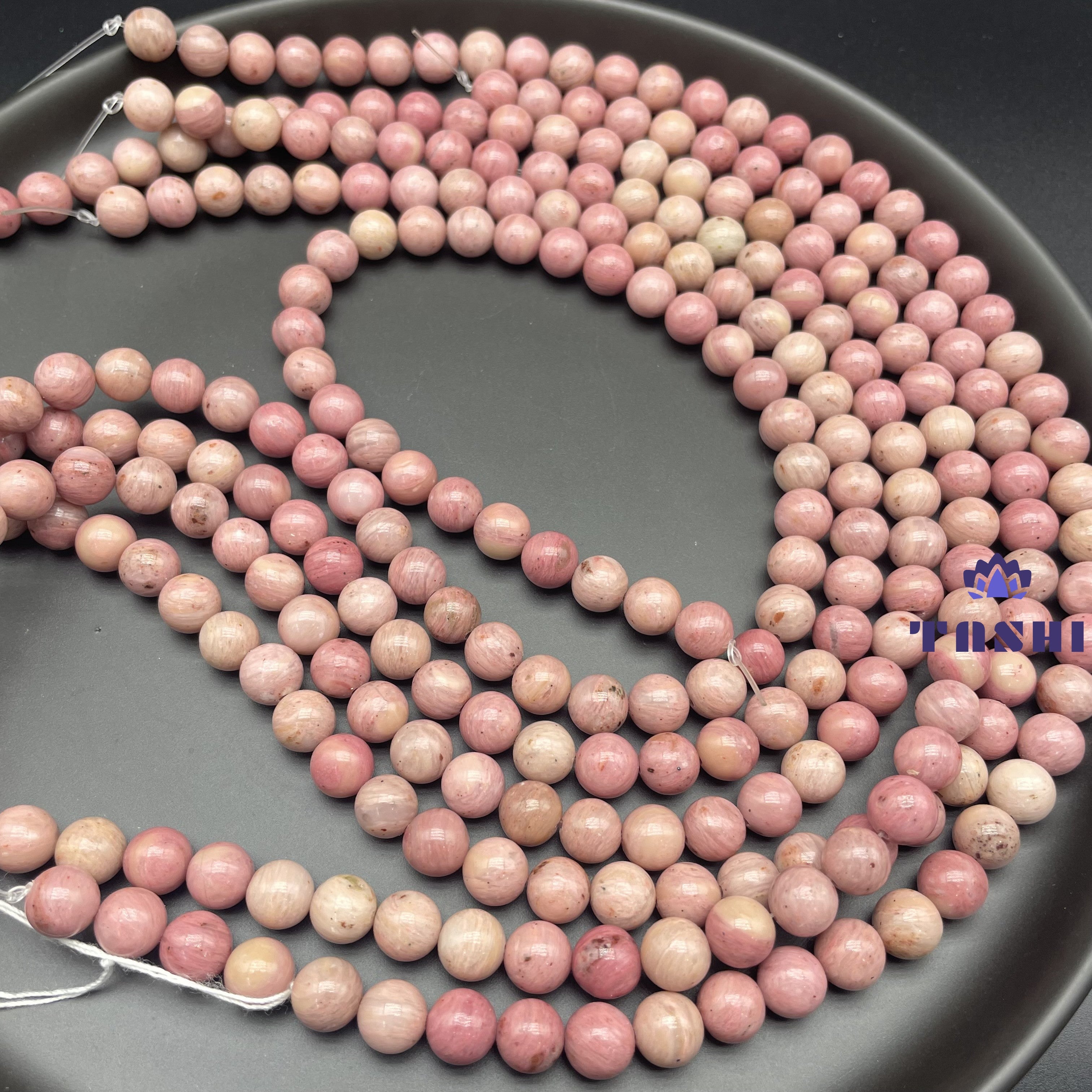Rose Wood Beads Strands