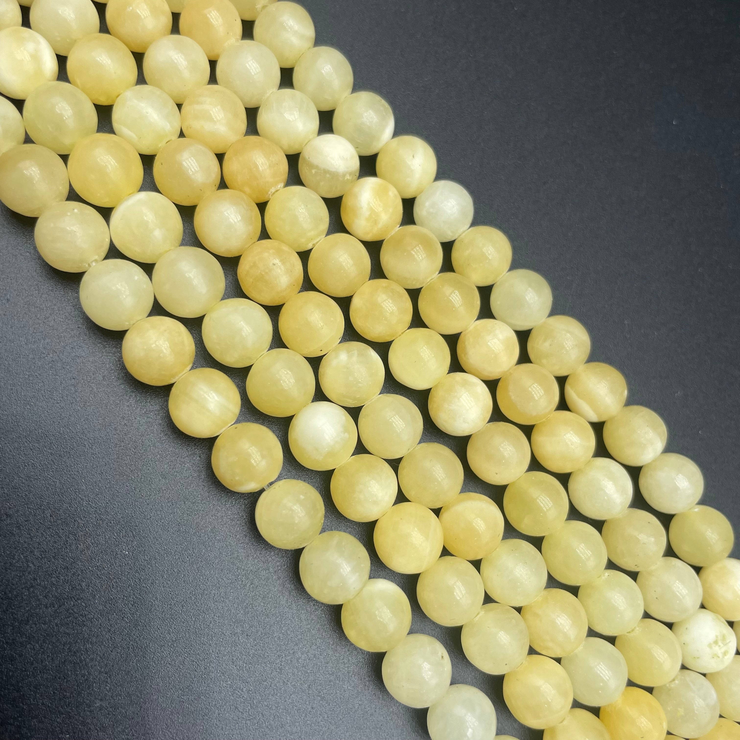 Yellow Calcite Beads Strands
