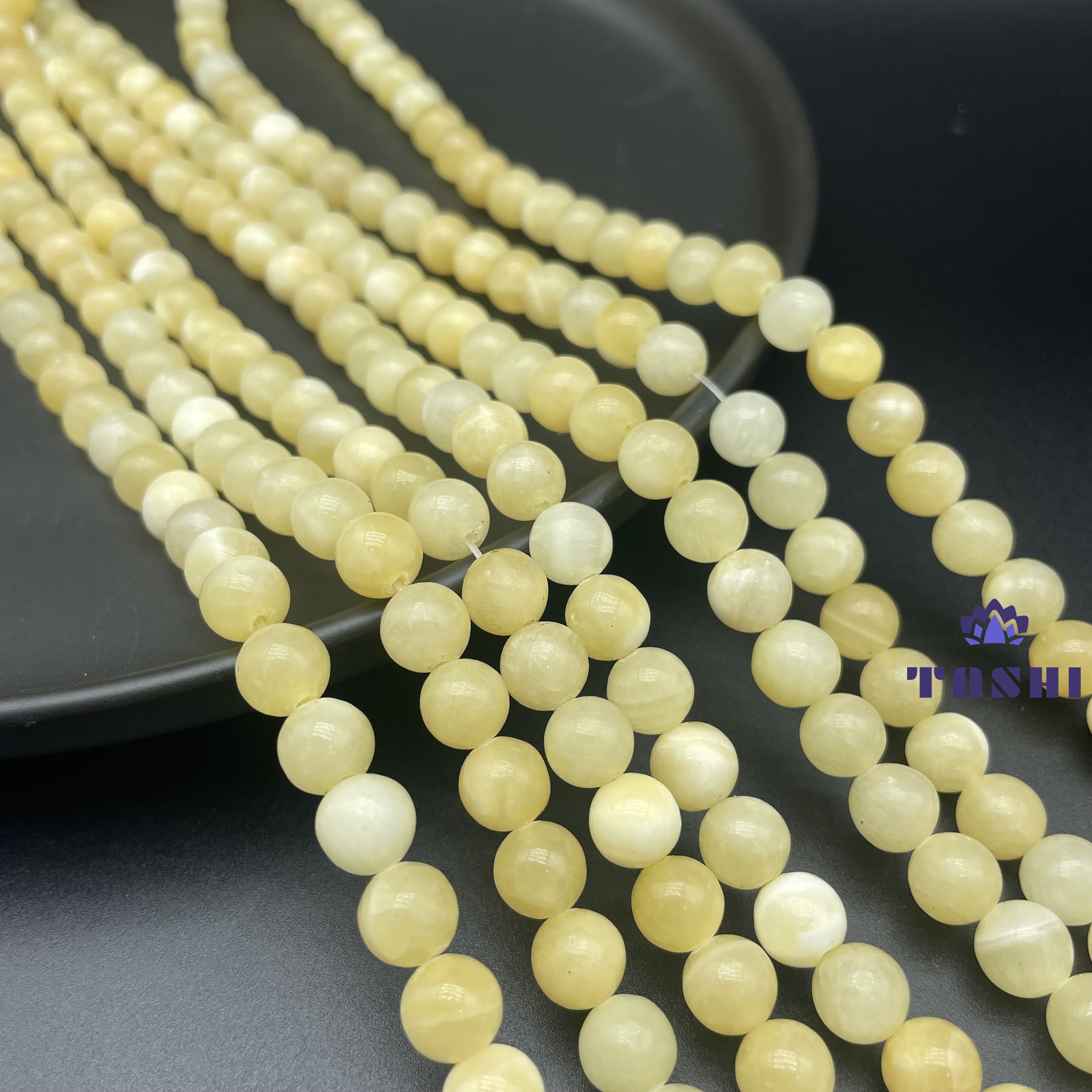 Yellow Calcite Beads Strands