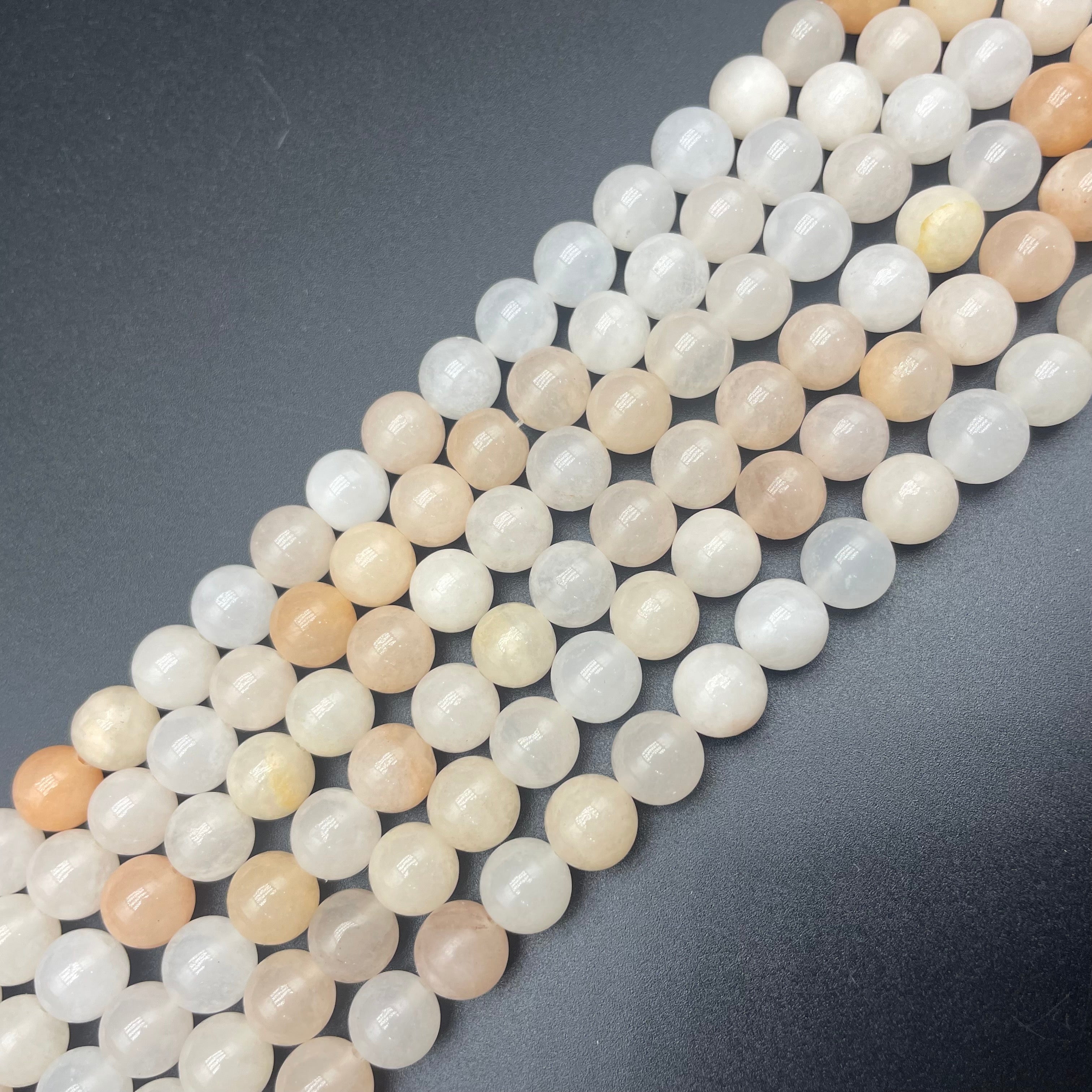 Peach Aventurine Beads Strands
