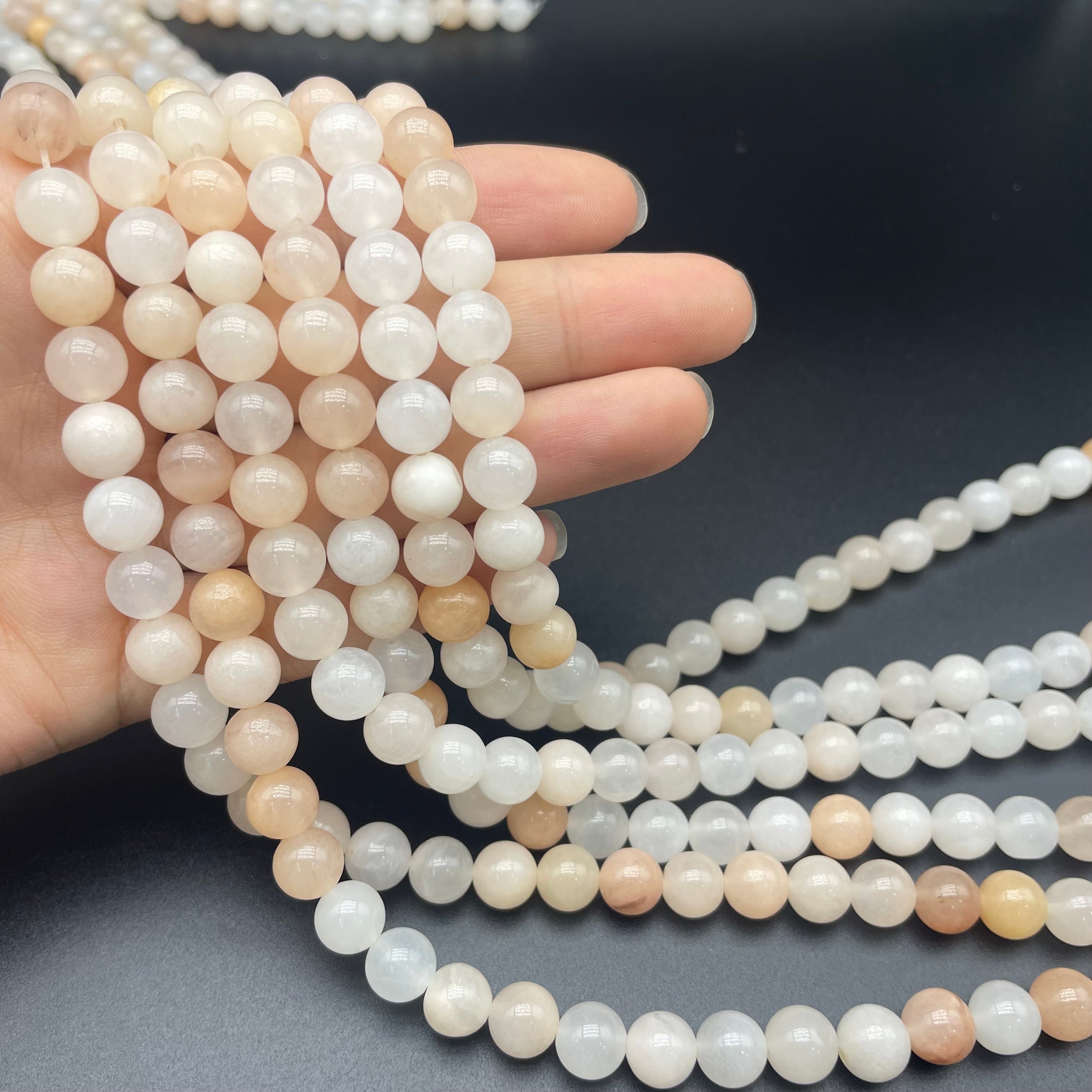 Peach Aventurine Beads Strands