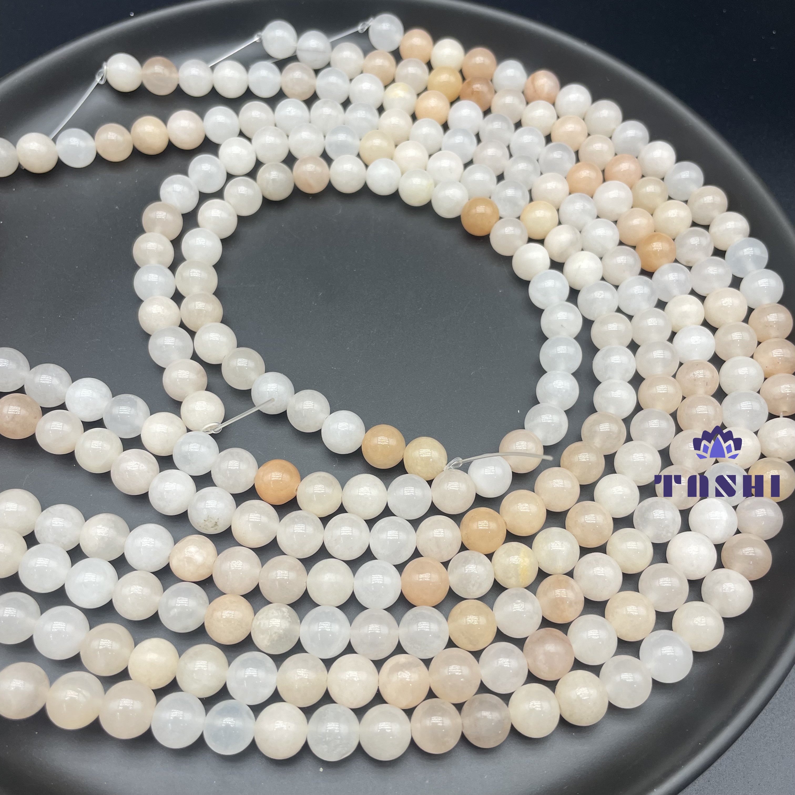 Peach Aventurine Beads Strands