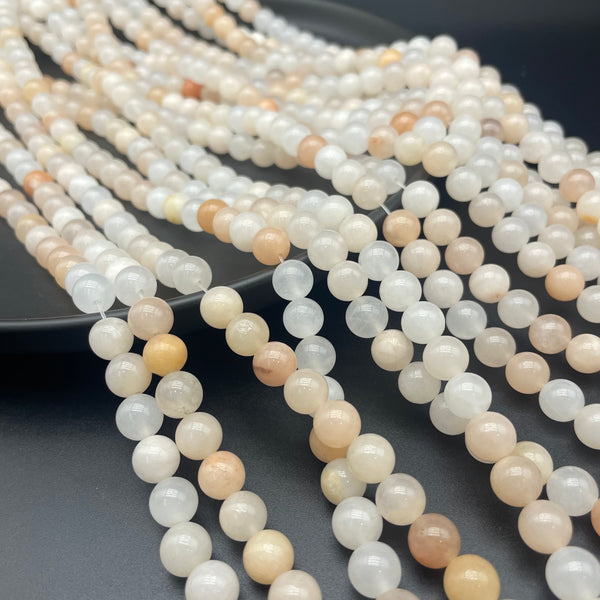 Peach Aventurine Beads Strands