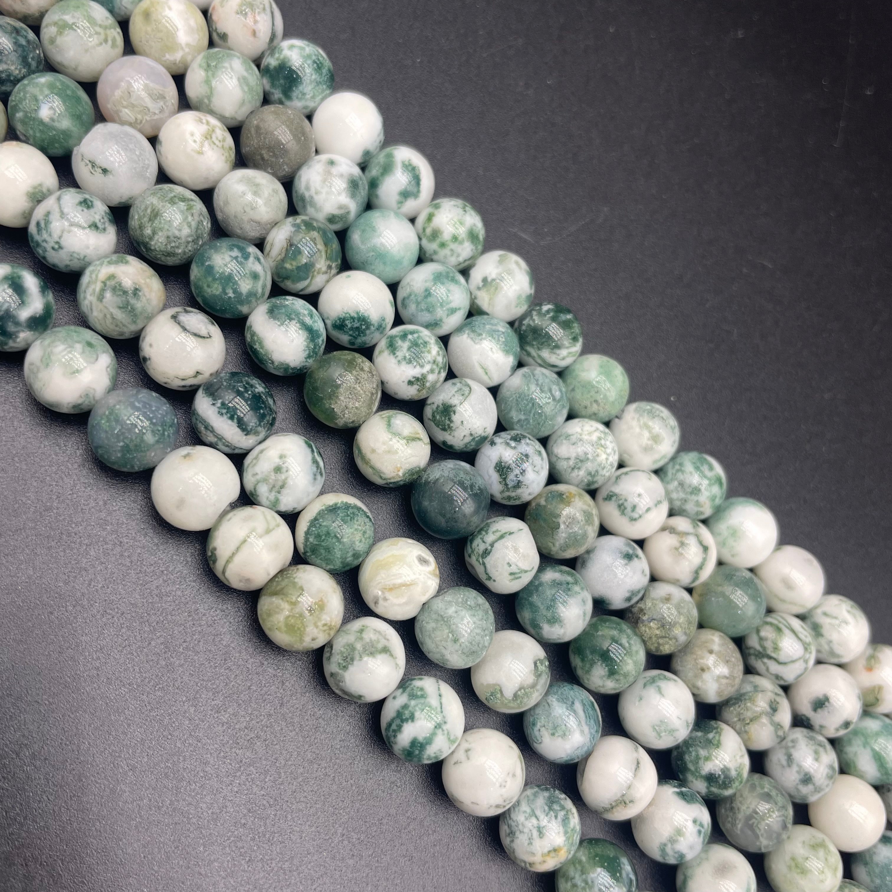 Moss Agate Beads Strands
