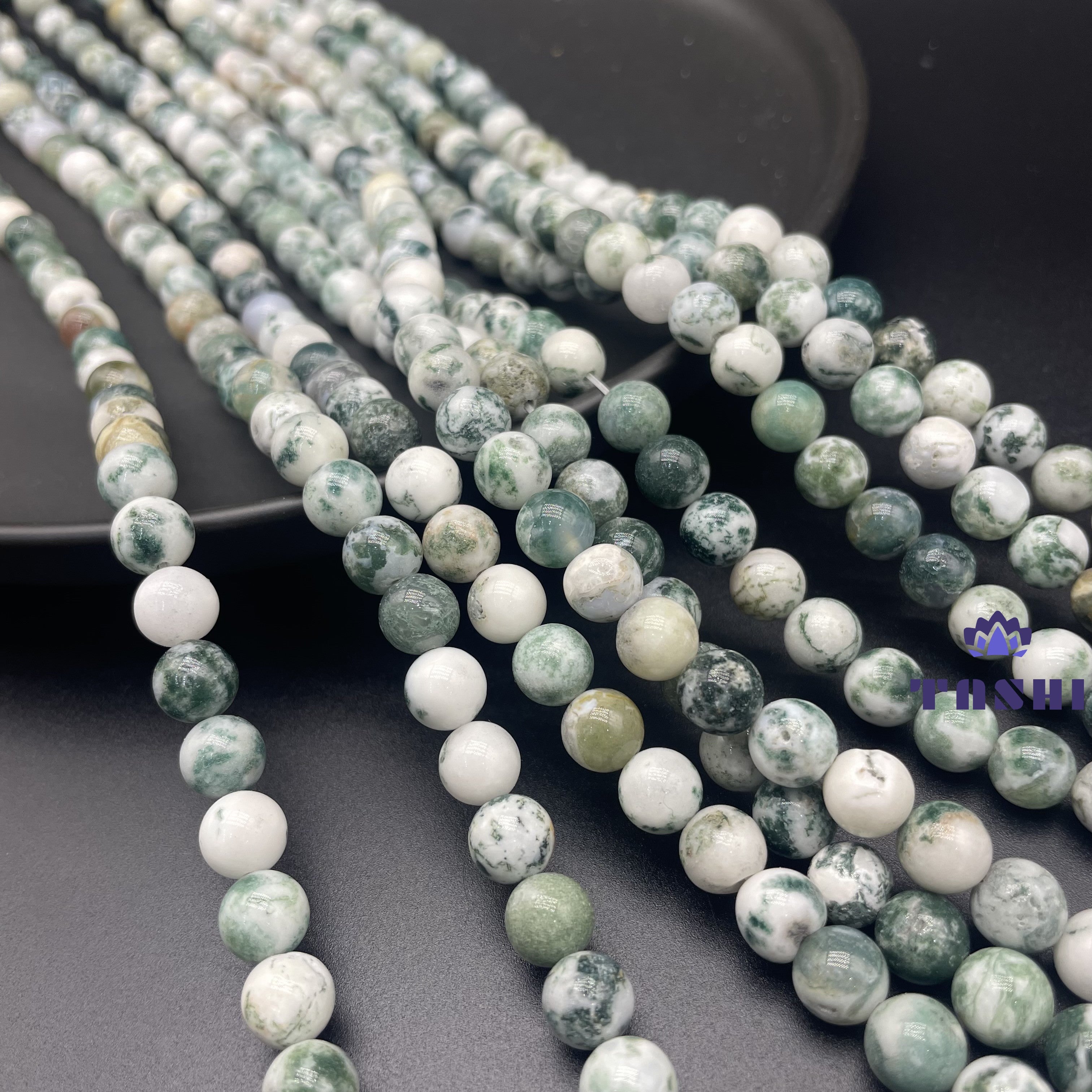 Moss Agate Beads Strands