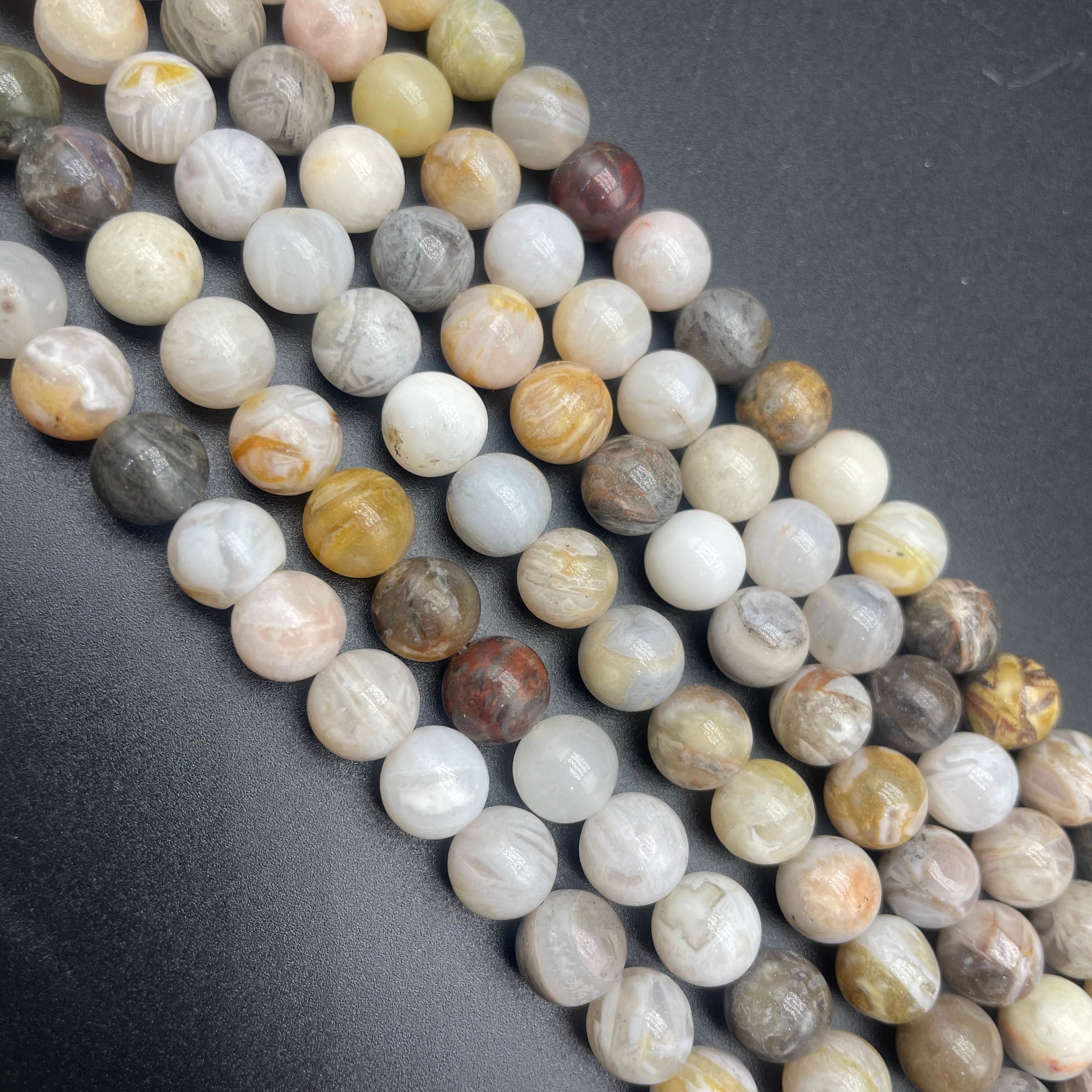 Bamboo Agate Beads Strand