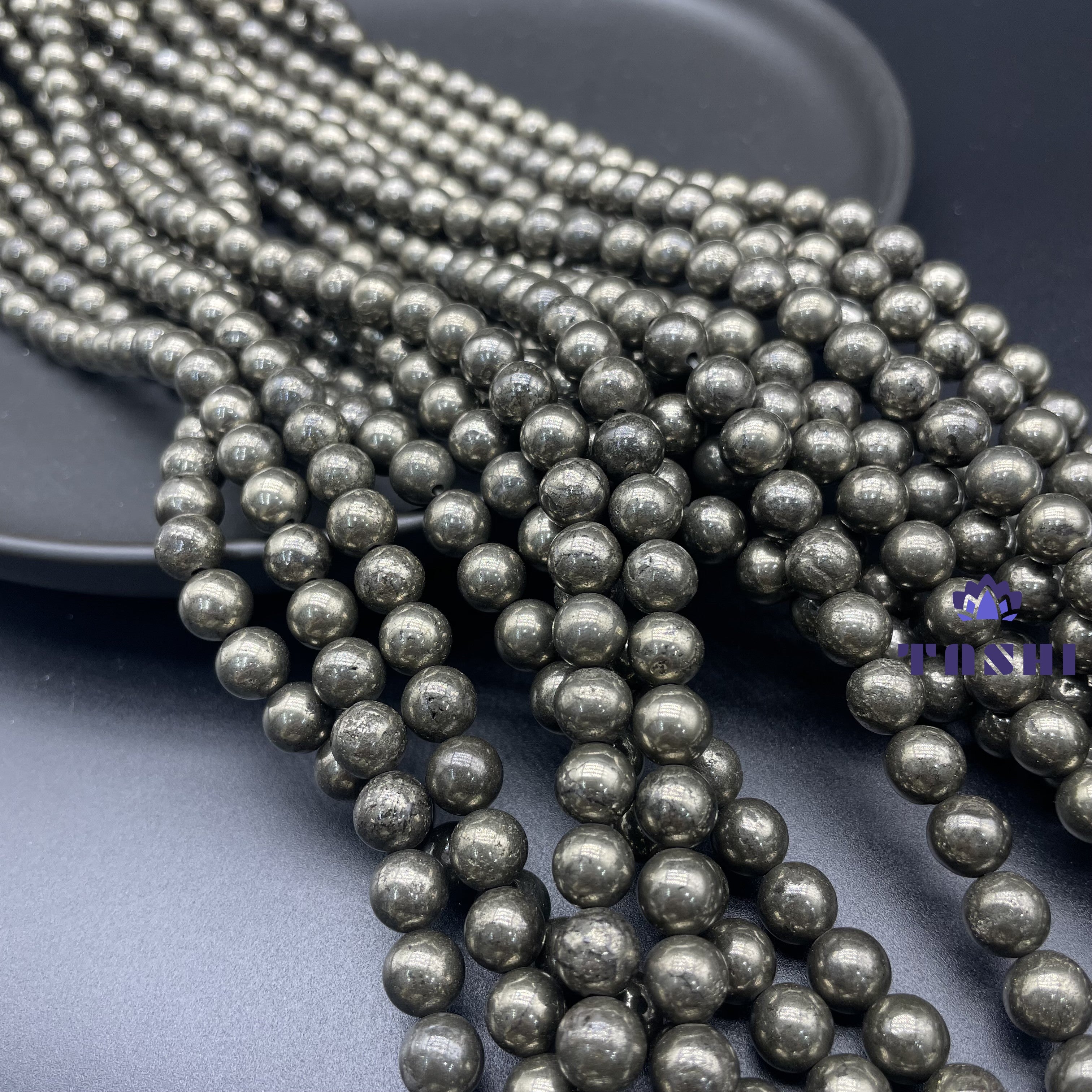Pyrite Beads Strands