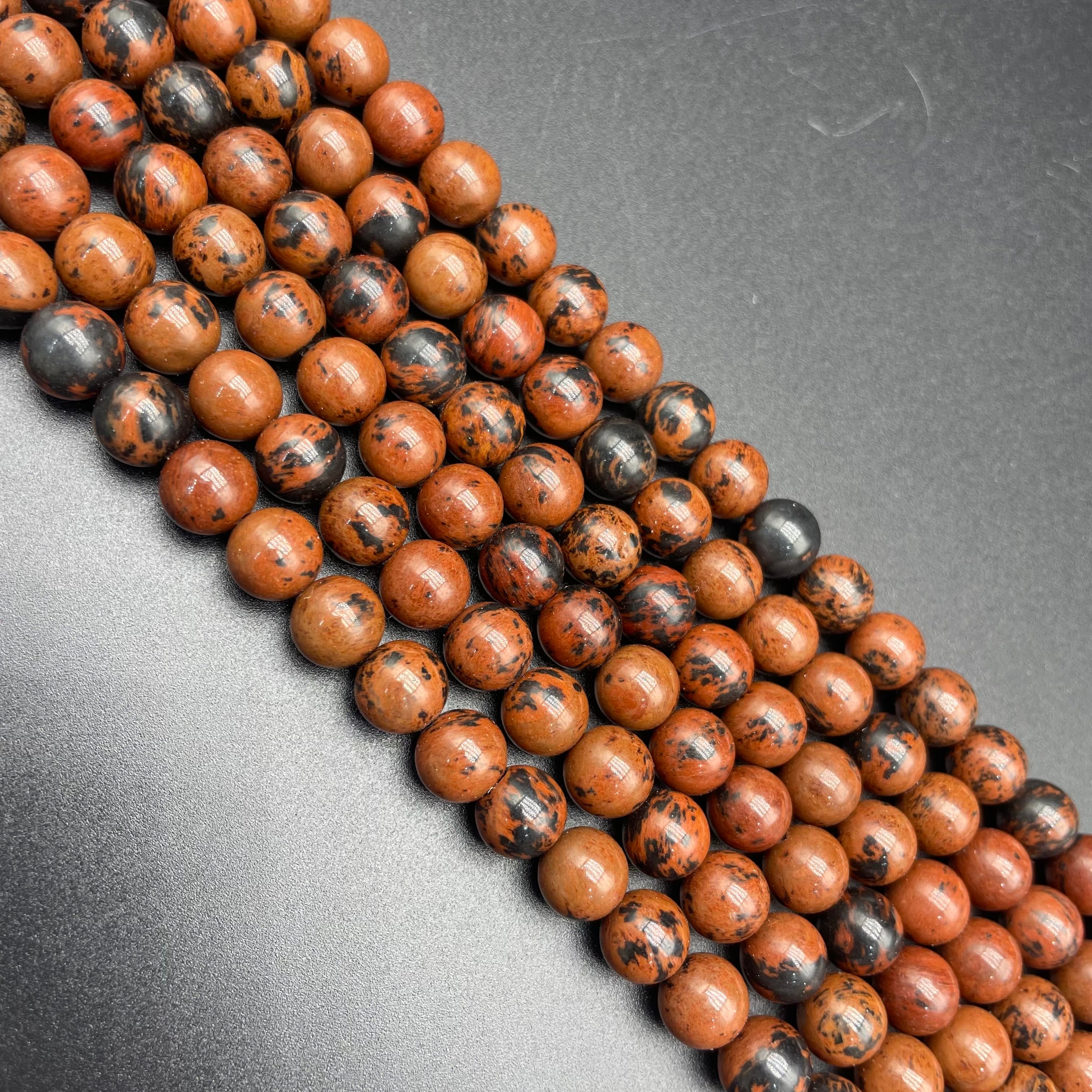Mahogany Obsidian Beads Strands