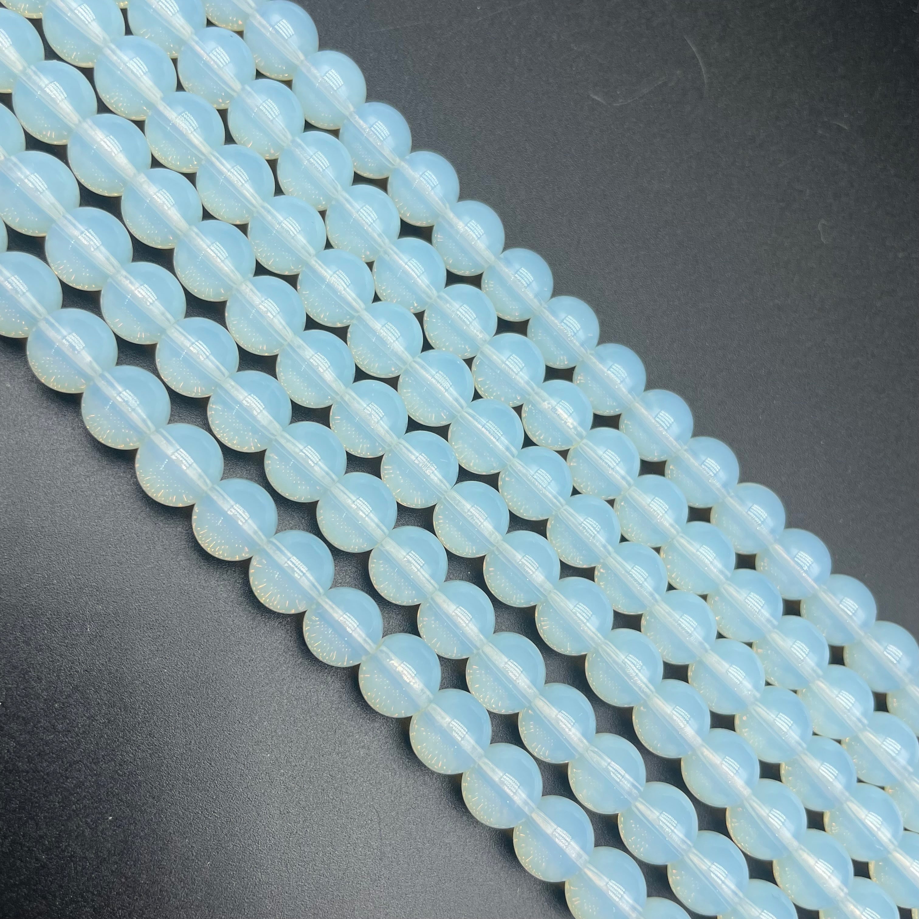 White Opalite Beads Strands