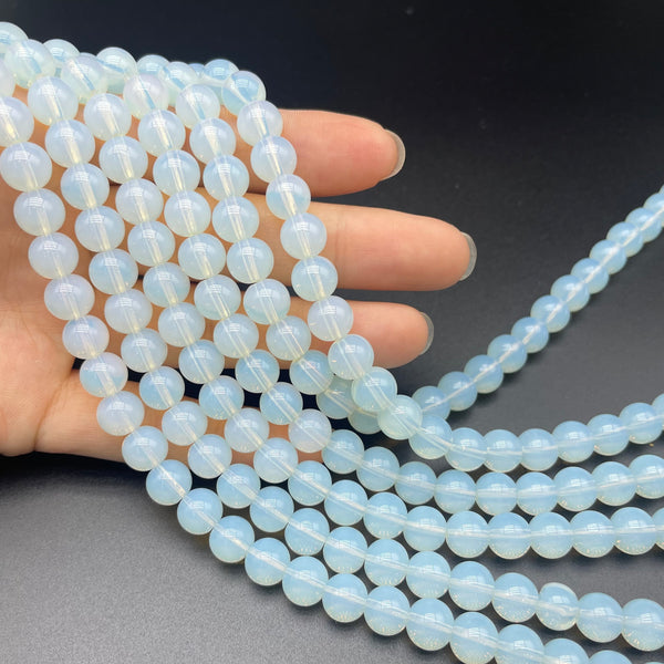 White Opalite Beads Strands