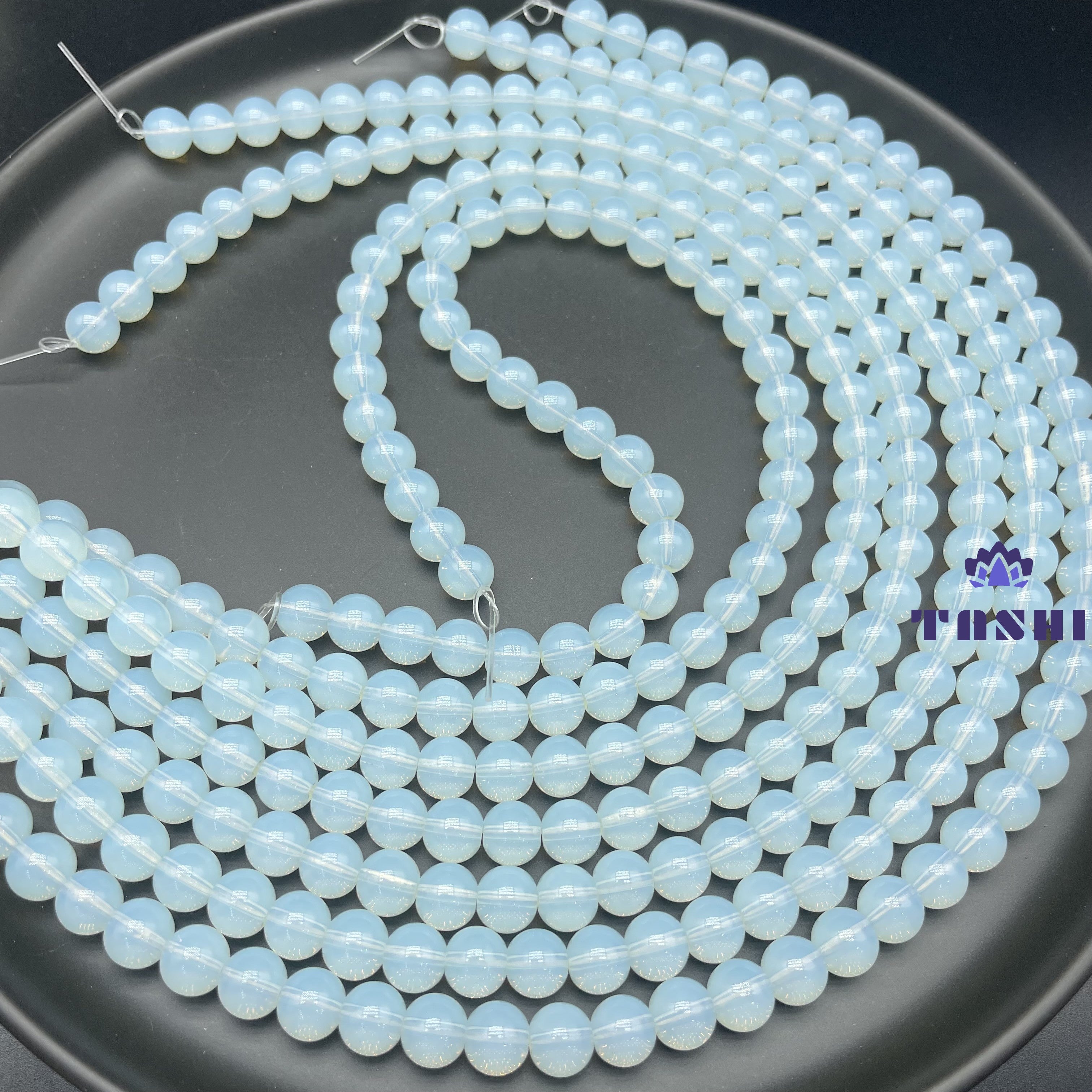 White Opalite Beads Strands