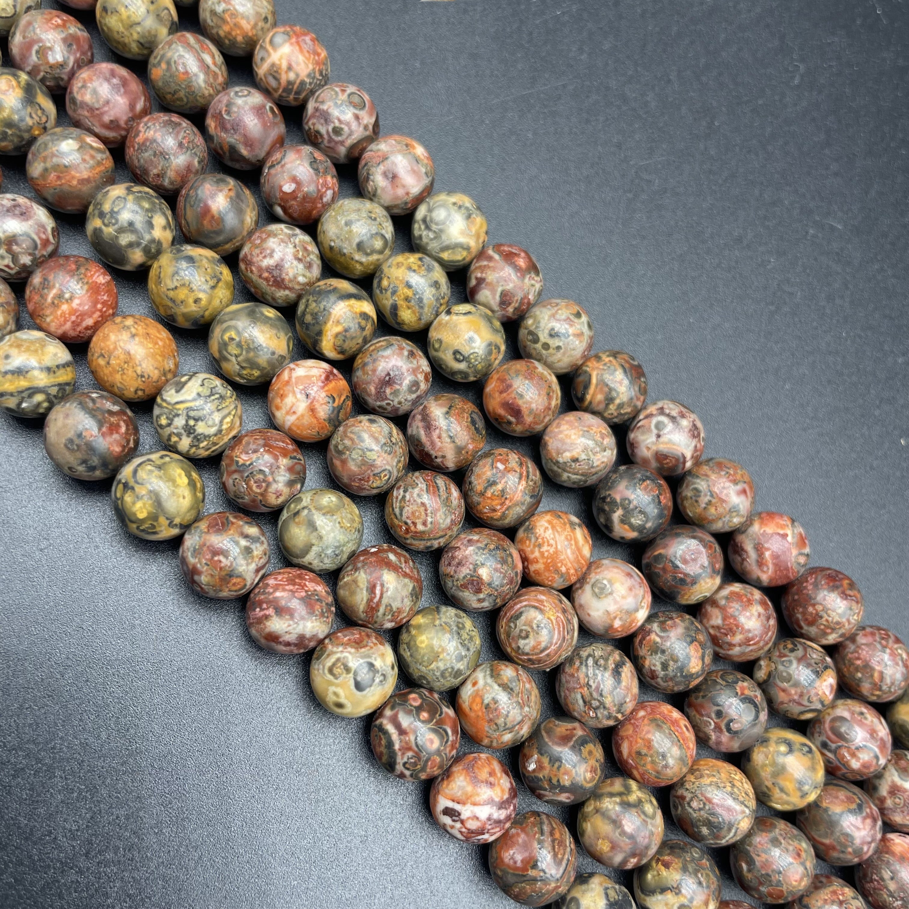 Leopard Skin Jasper Beads Strands