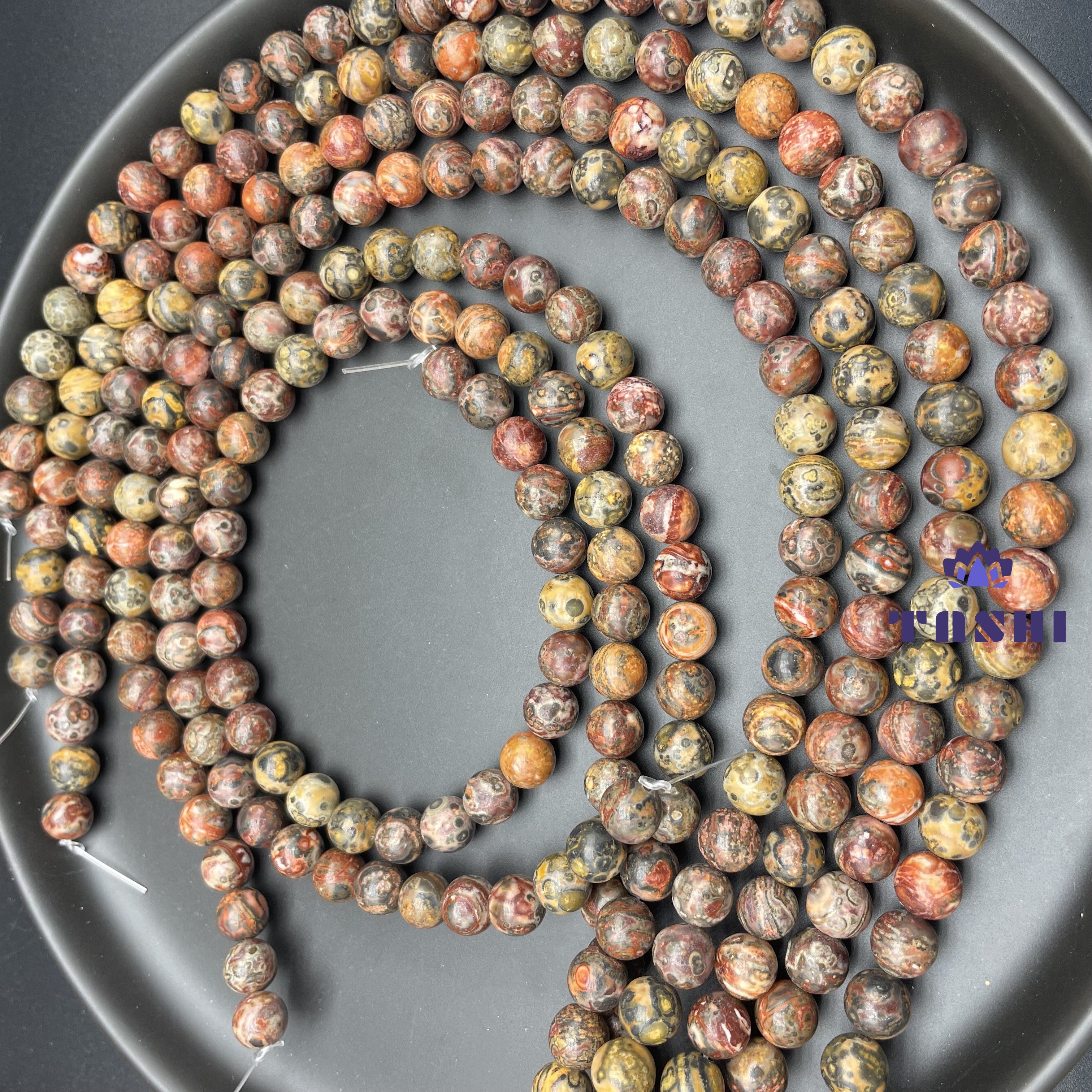 Leopard Skin Jasper Beads Strands
