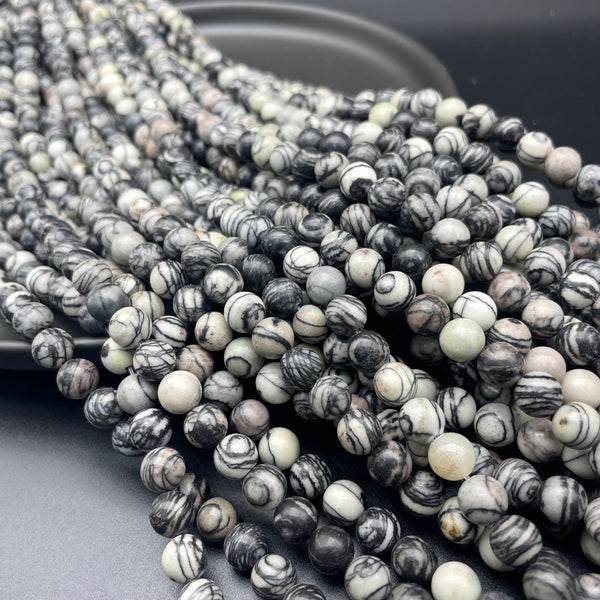 Spider Web Stone Beads Strands