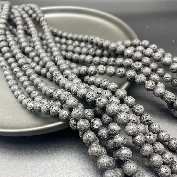Lava Stone Beads Strands