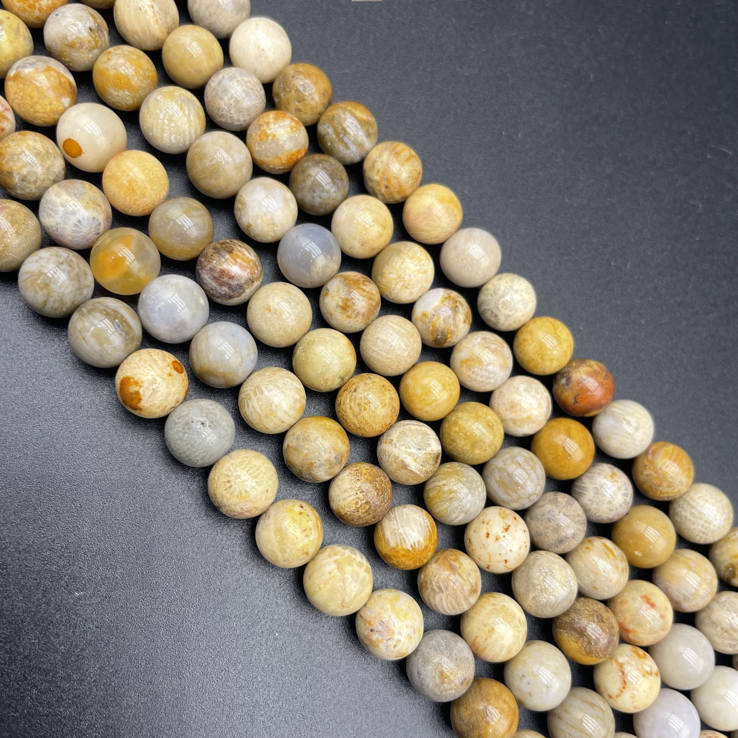 Coral Jade Beads Strands