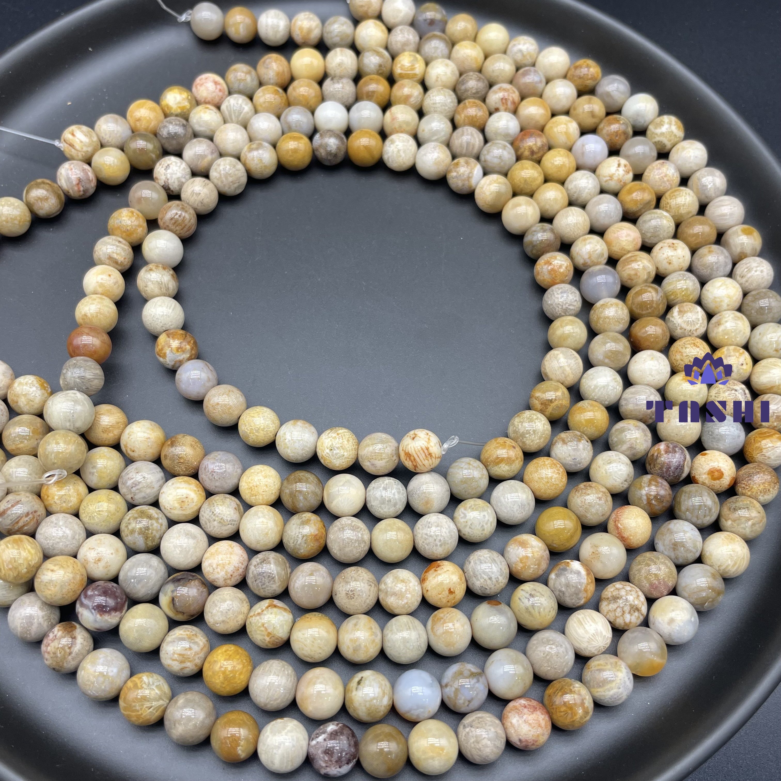 Coral Jade Beads Strands