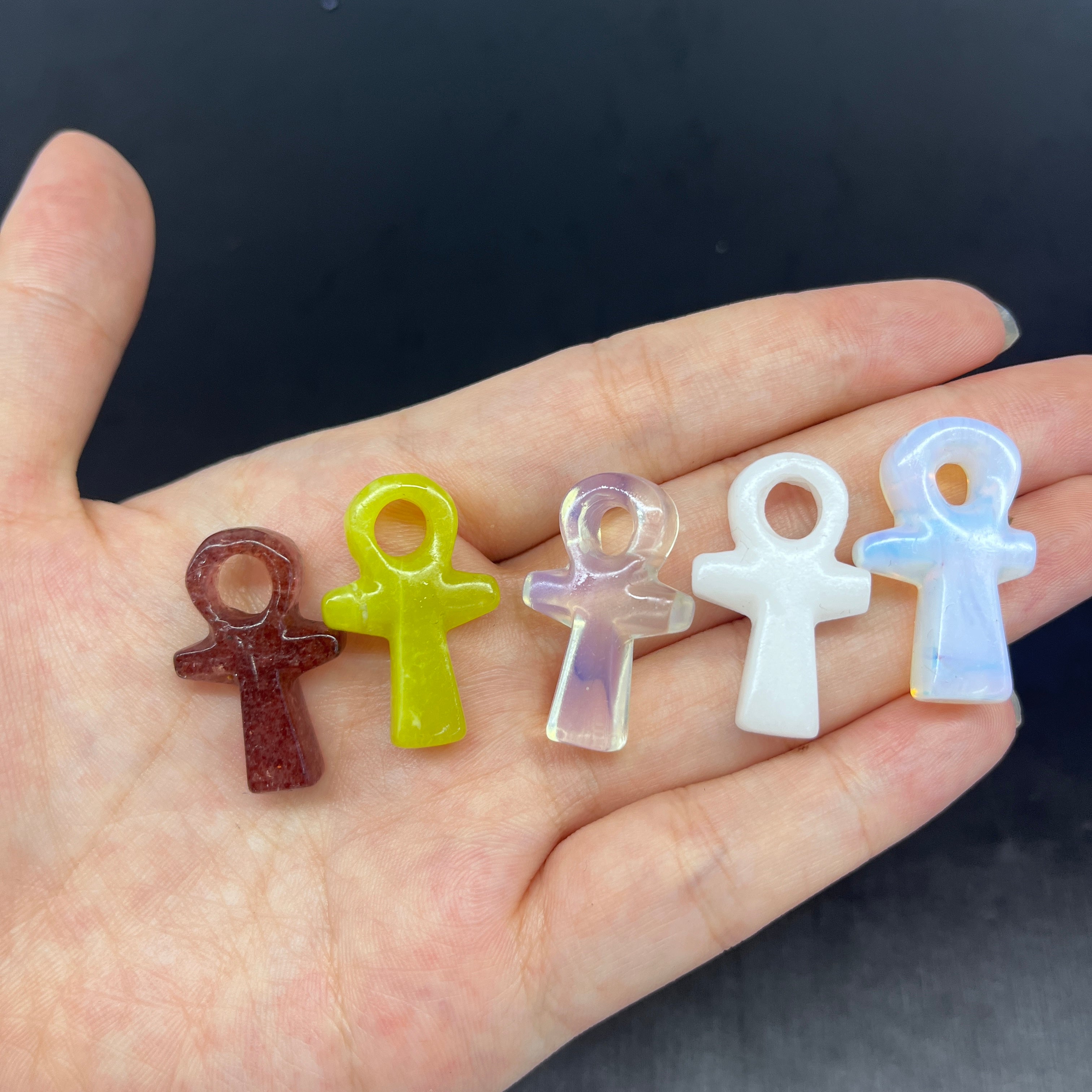 Egyptian Life Symbol Ankh Mini Crystal Carving