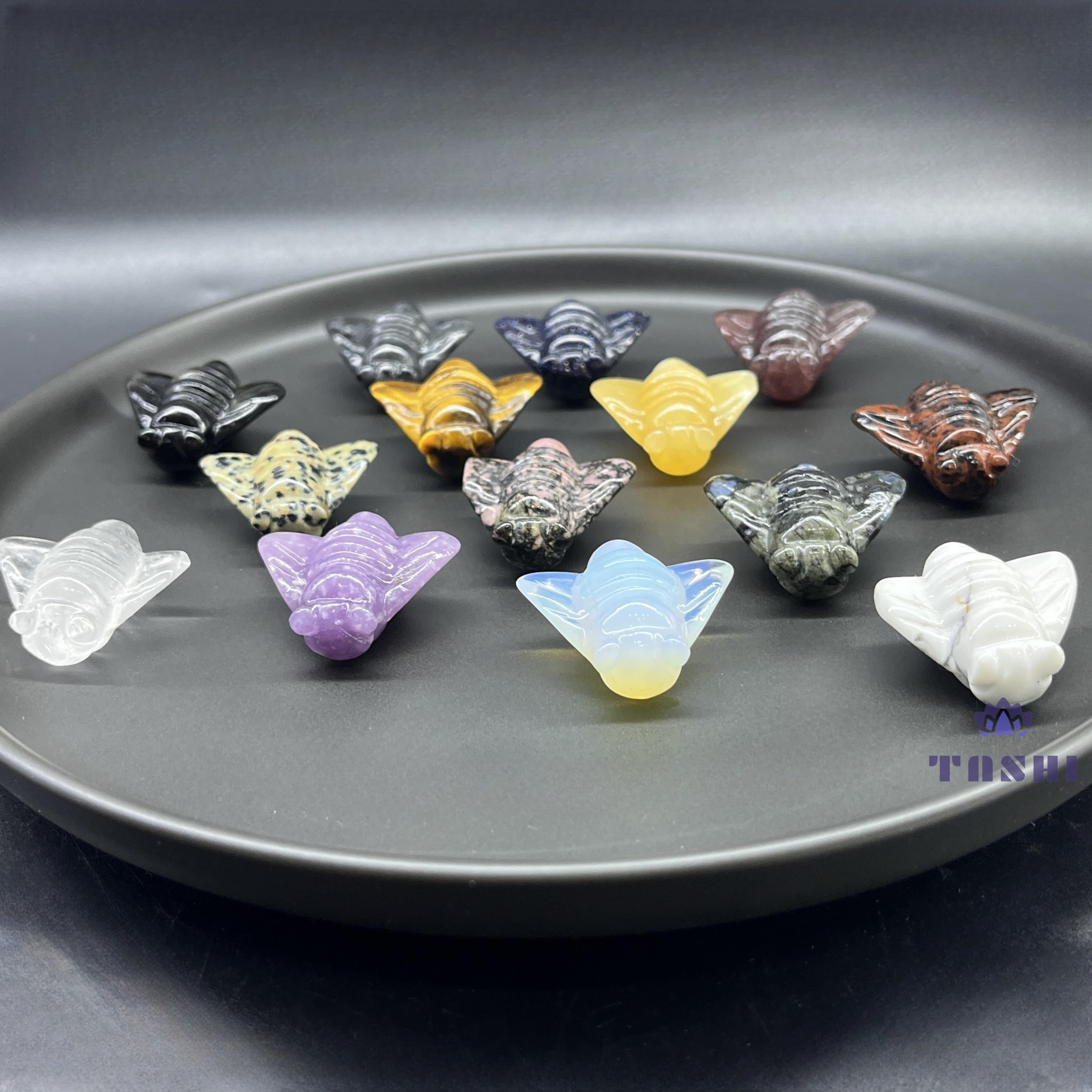 3CM Mini Bee Natural Crystal Carving