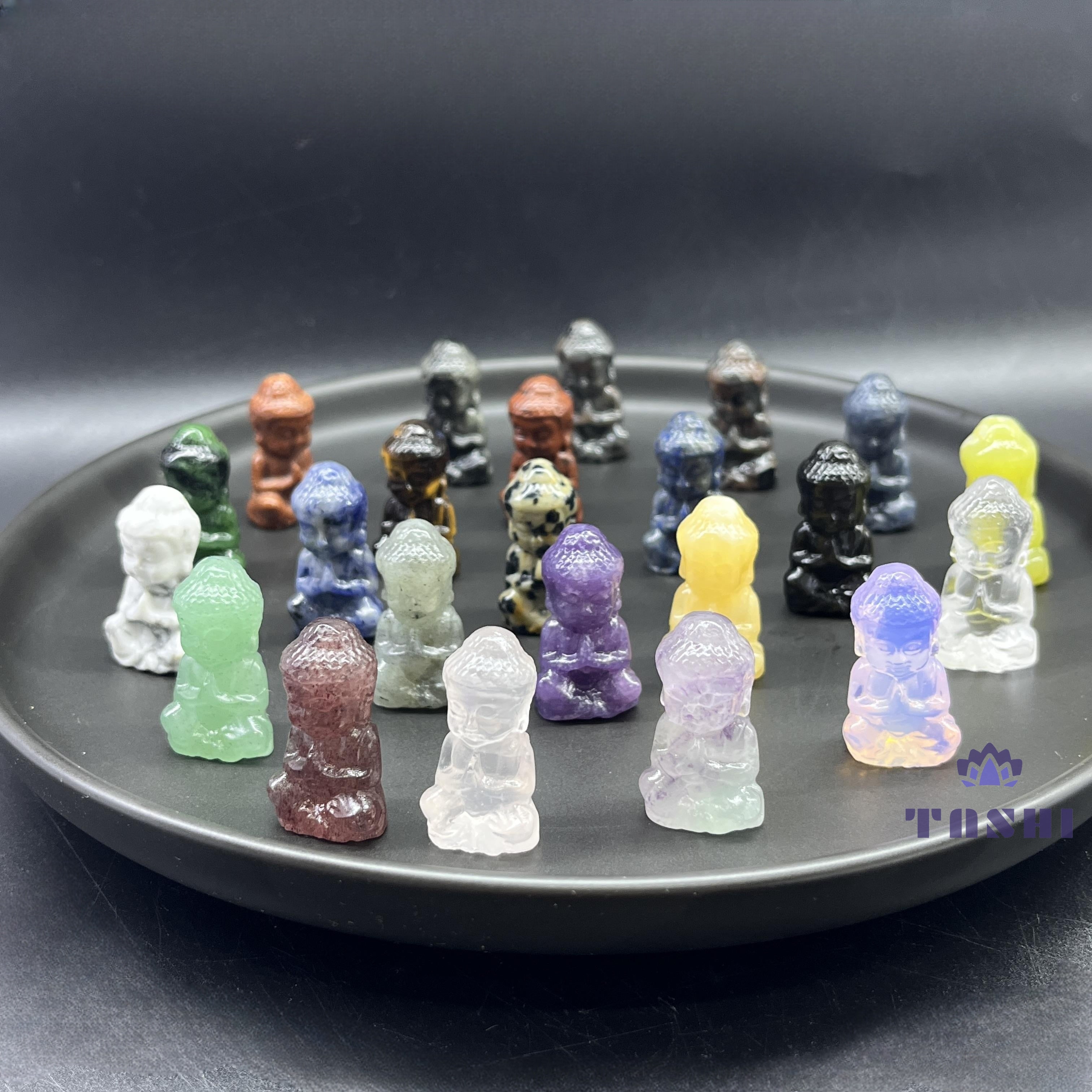 Baby Buddha Mini Crystal Carving