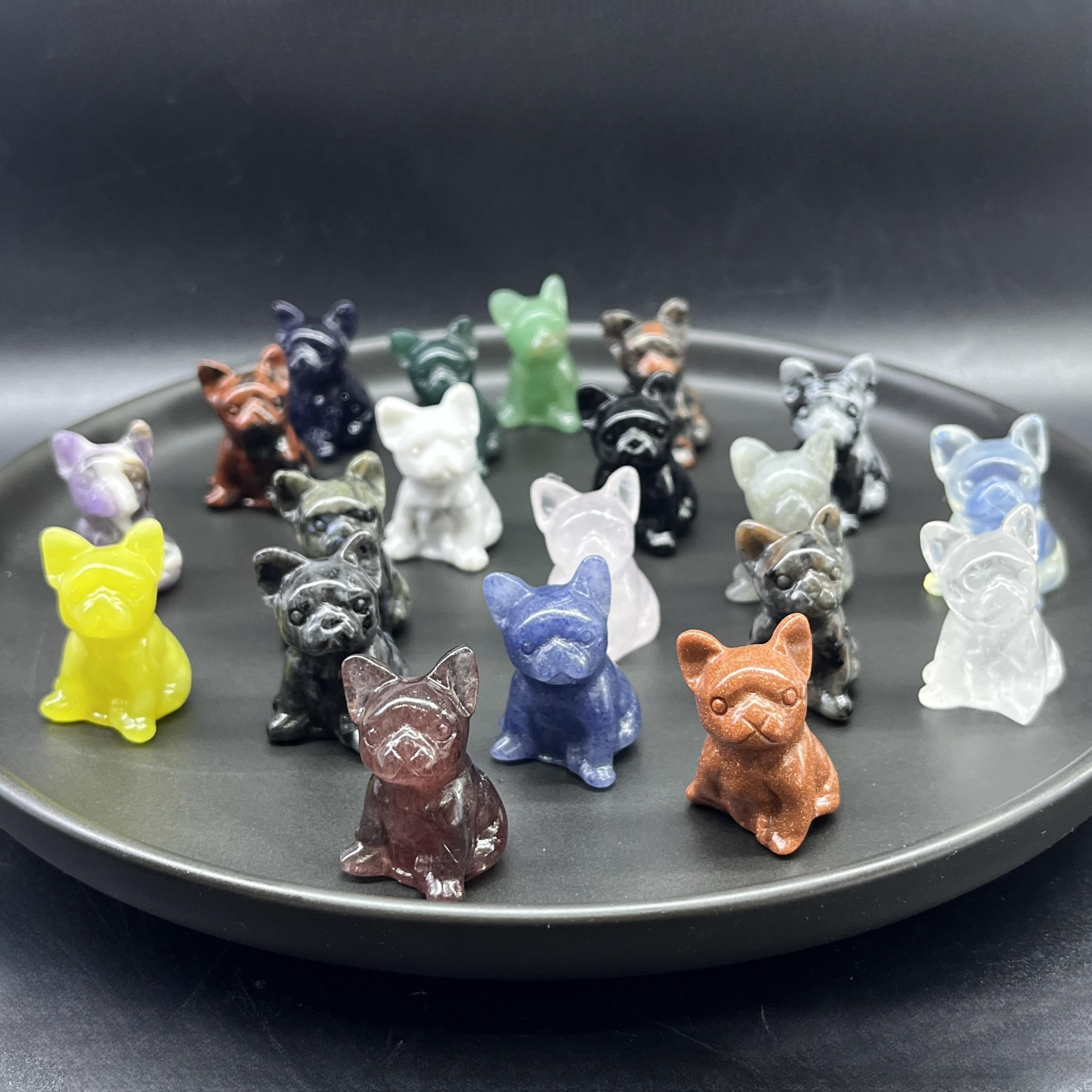 3CM Mini French Dog Carving