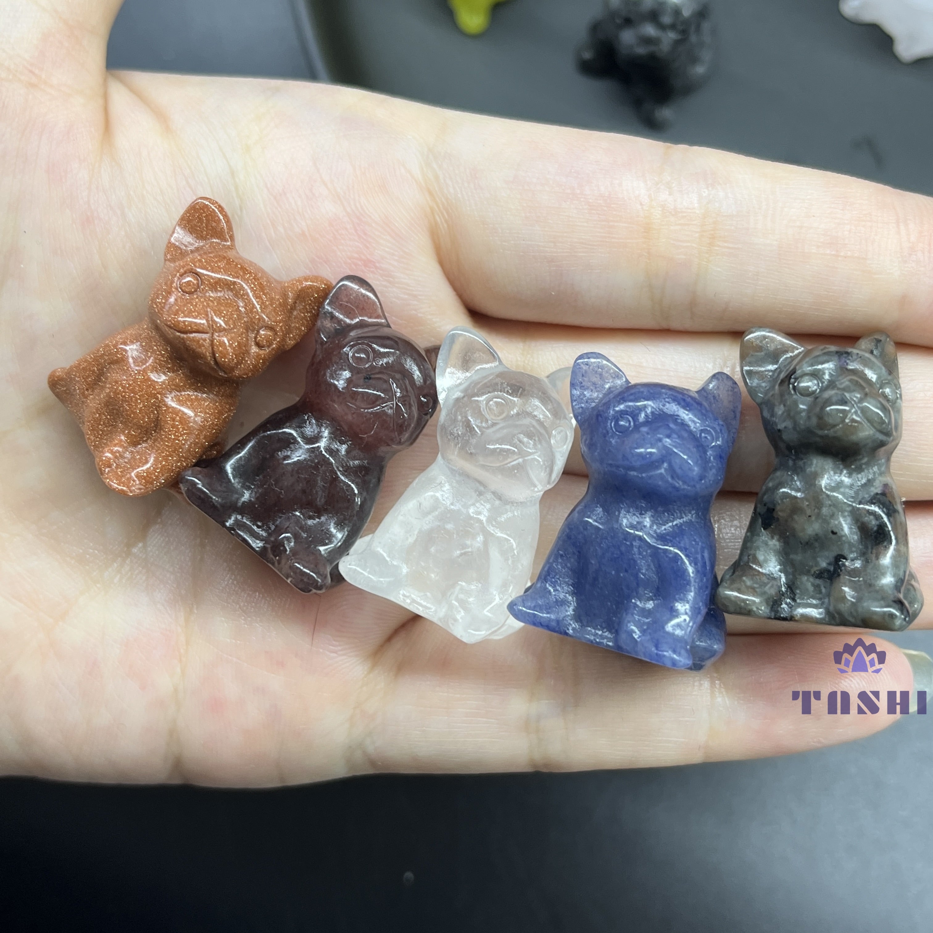 3CM Mini French Dog Carving