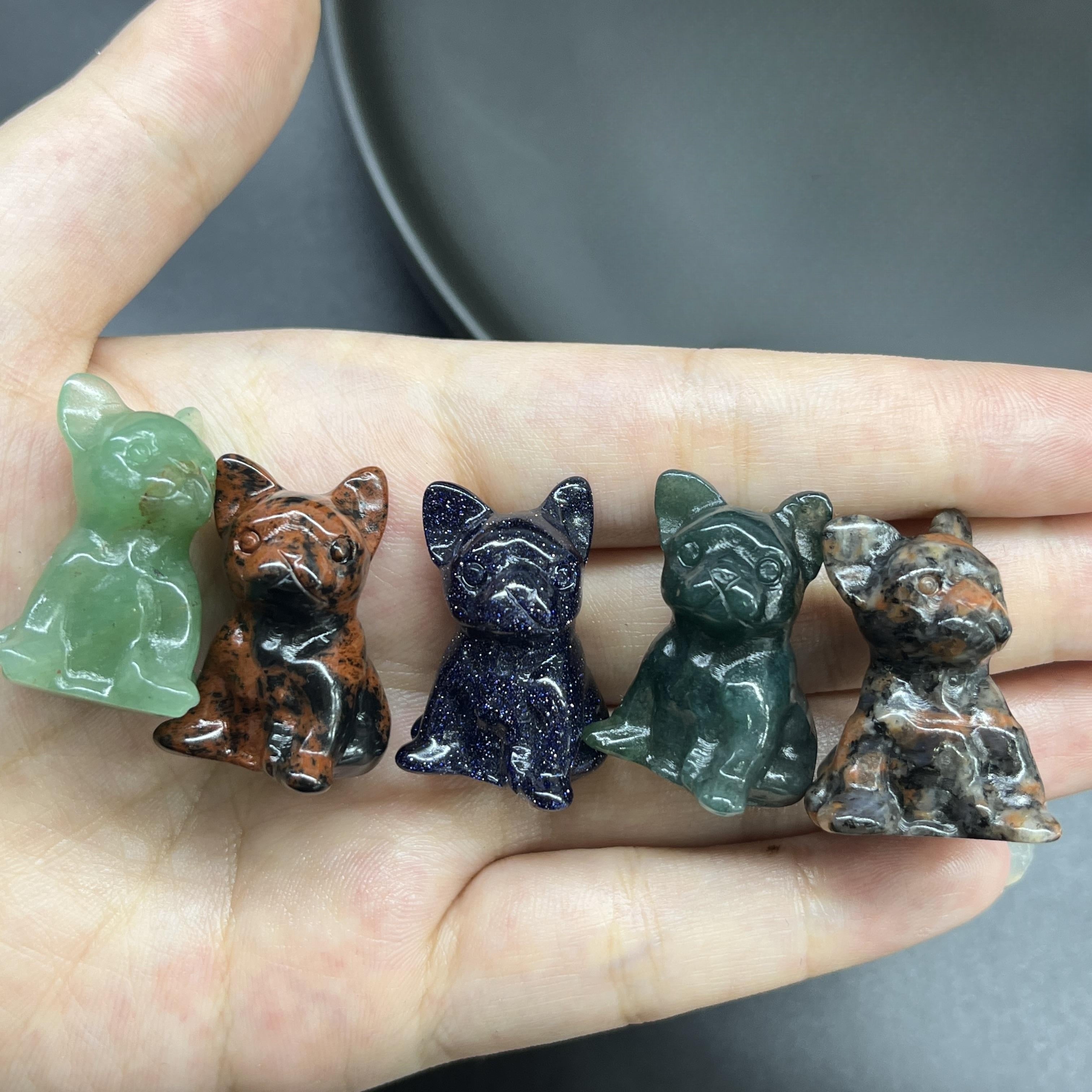 3CM Mini French Dog Carving