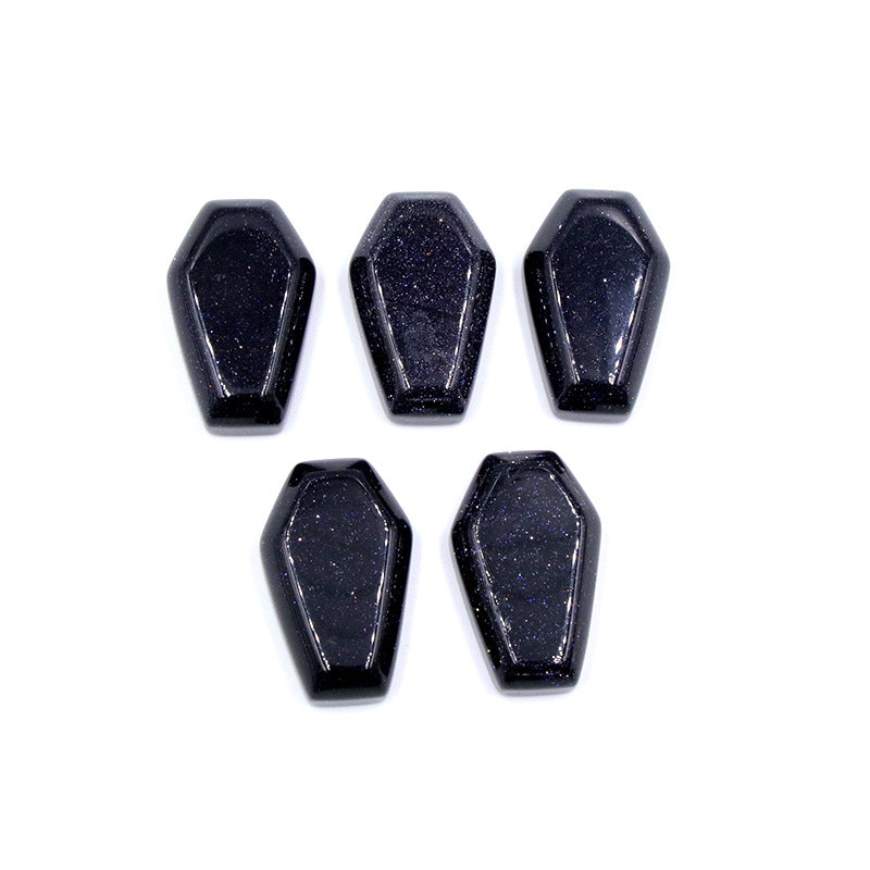 Mini Coffin Natural Crystal Carving