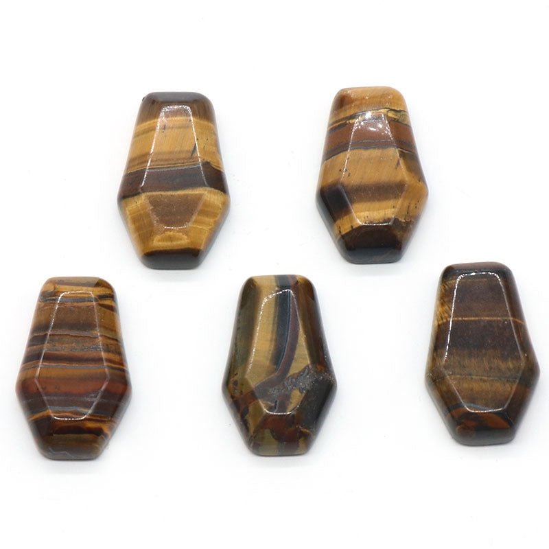 Mini Coffin Natural Crystal Carving