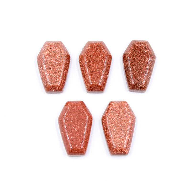Mini Coffin Natural Crystal Carving
